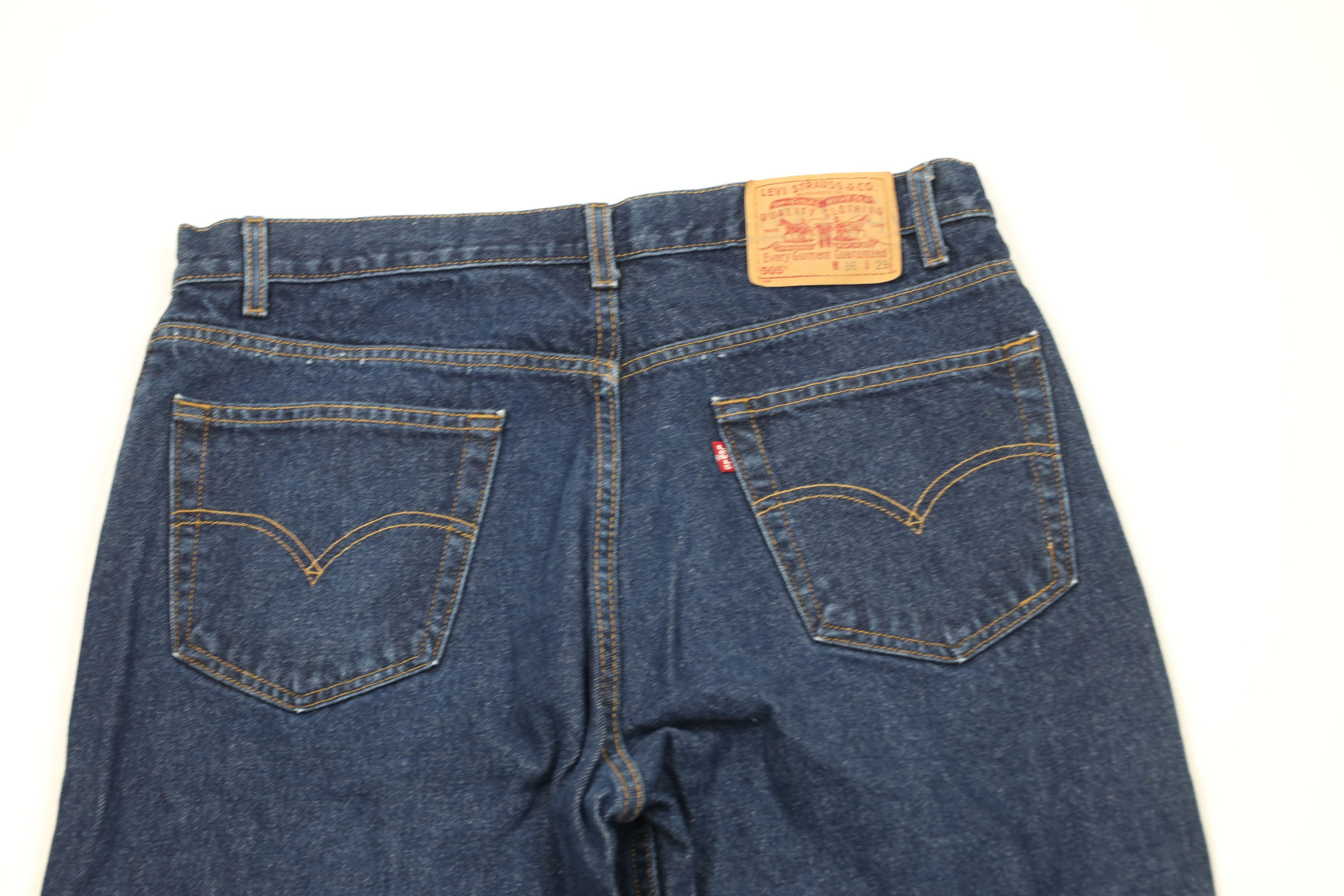 Levi's Vintage Y2K 2001 Levis 505 Regular Straight Leg Denim Jeans Size US 36 / EU 52 - 11 Thumbnail