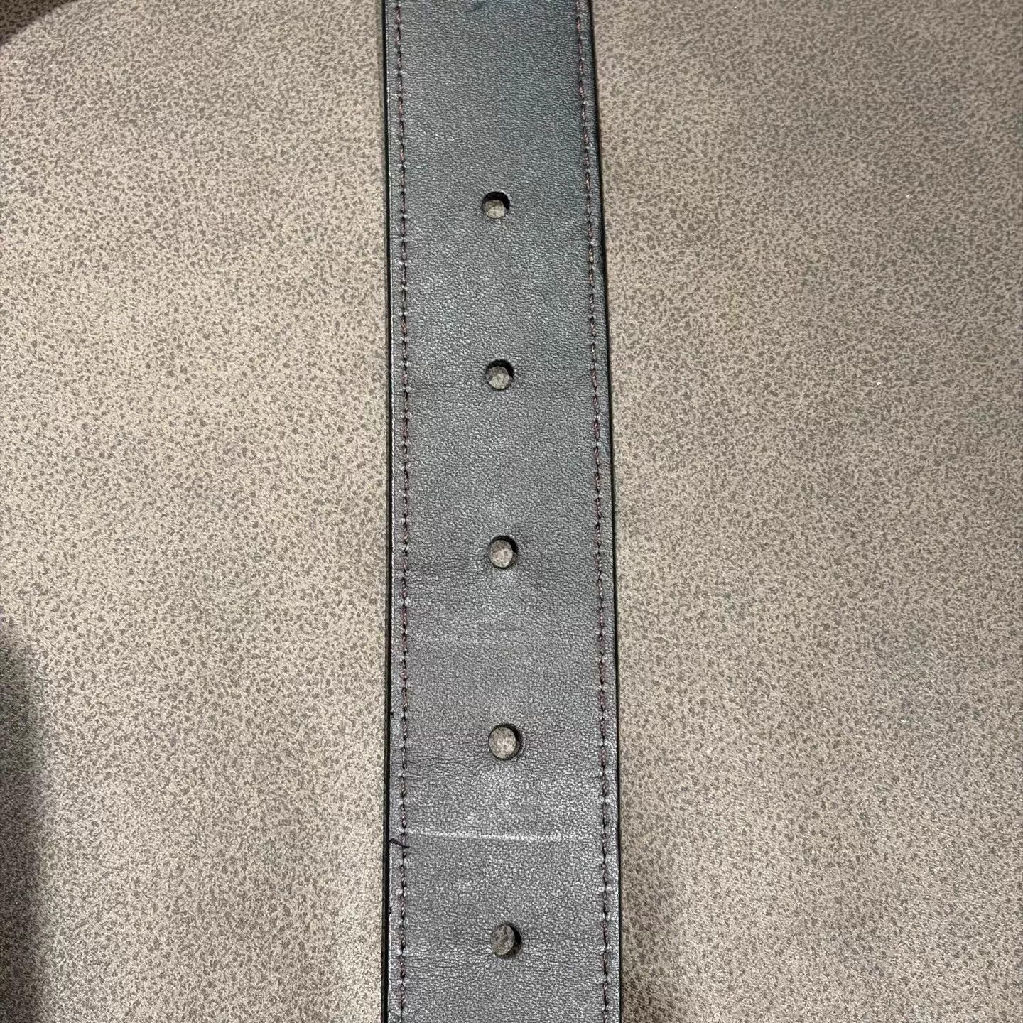 Louis Vuitton LV Black Tri-Color Monogram Allover Smooth Buckle Belt Size ONE SIZE - 3 Thumbnail