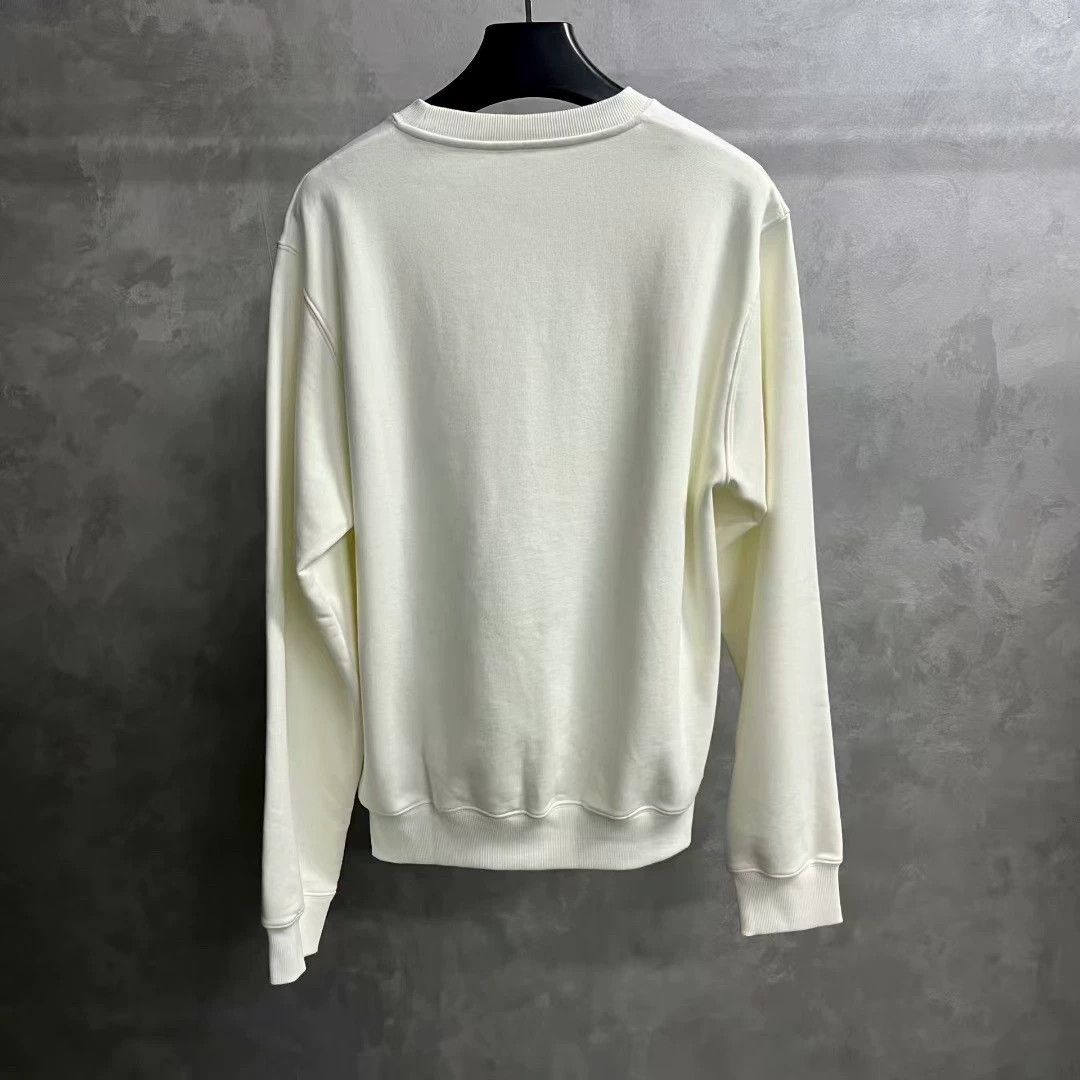 Dior dior white logo embroidered long sleeve sweater Size US XL / EU 56 / 4 - 2 Thumbnail
