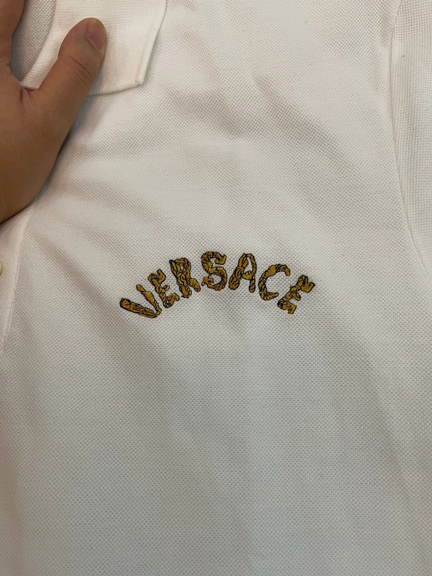 Versace Versace Polo Shirt M (Oversized) Embroidered Logo Size US M / EU 48-50 / 2 - 3 Thumbnail