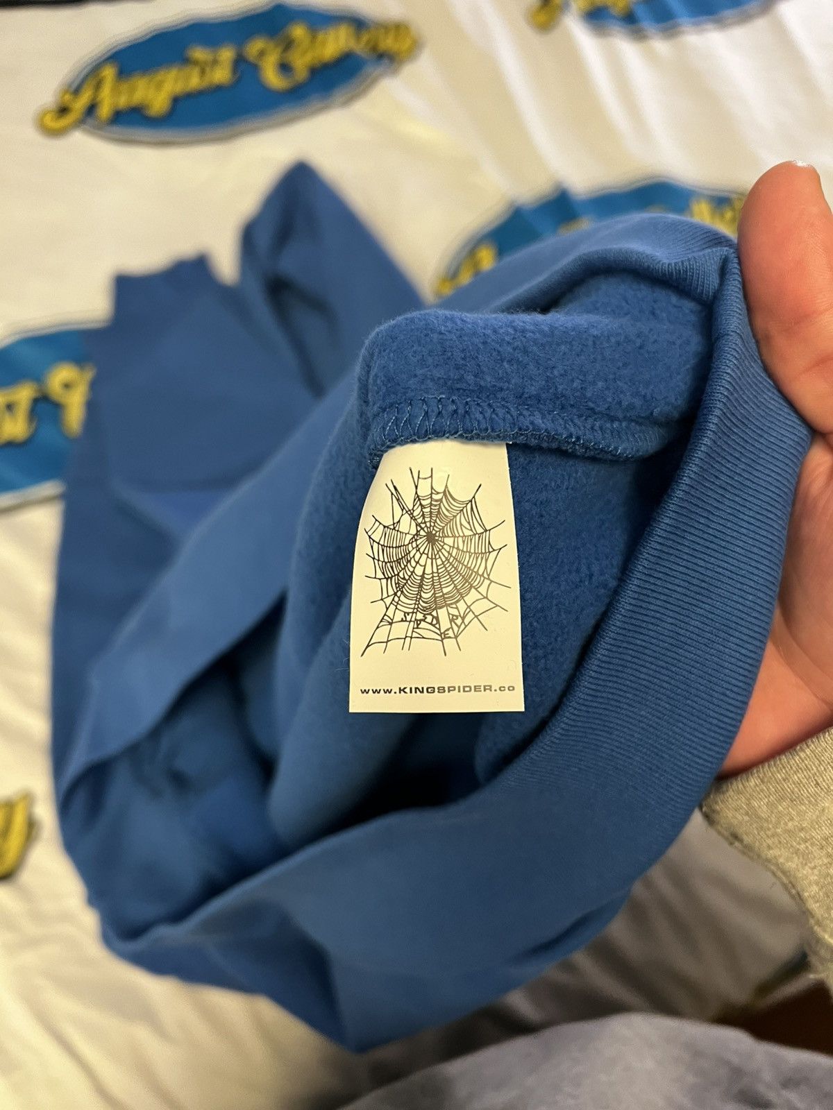 Sp5der Sp5der Angel Number Hoodie Bluew Size US XL / EU 56 / 4 - 4 Thumbnail