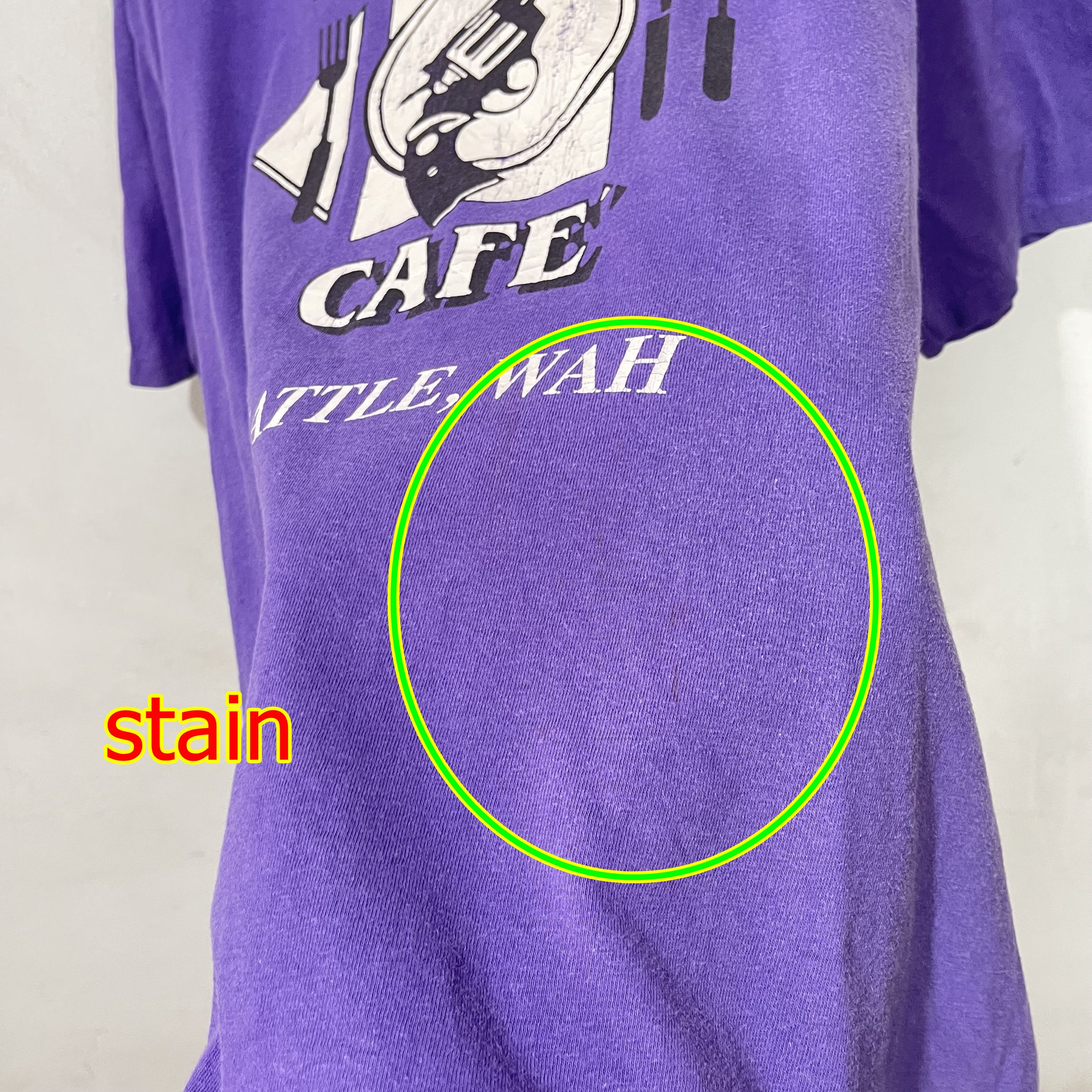 Vintage Vintage 90s Mystery Cafe Seattle T-Shirt Size US L / EU 52-54 / 3 - 7 Thumbnail