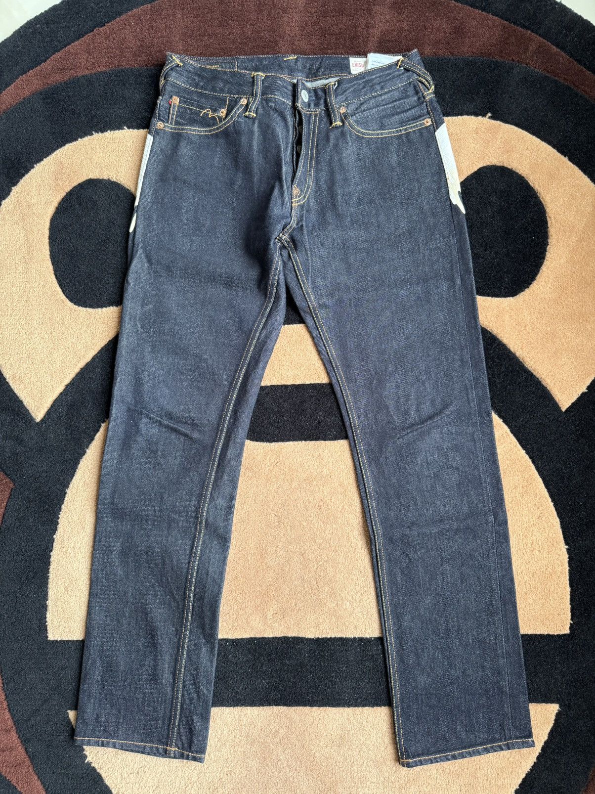Evisu × Japanese Brand × Vintage evisu white daicock style denim jeans size：30x34 Size US 30 / EU 46 - 2 Thumbnail