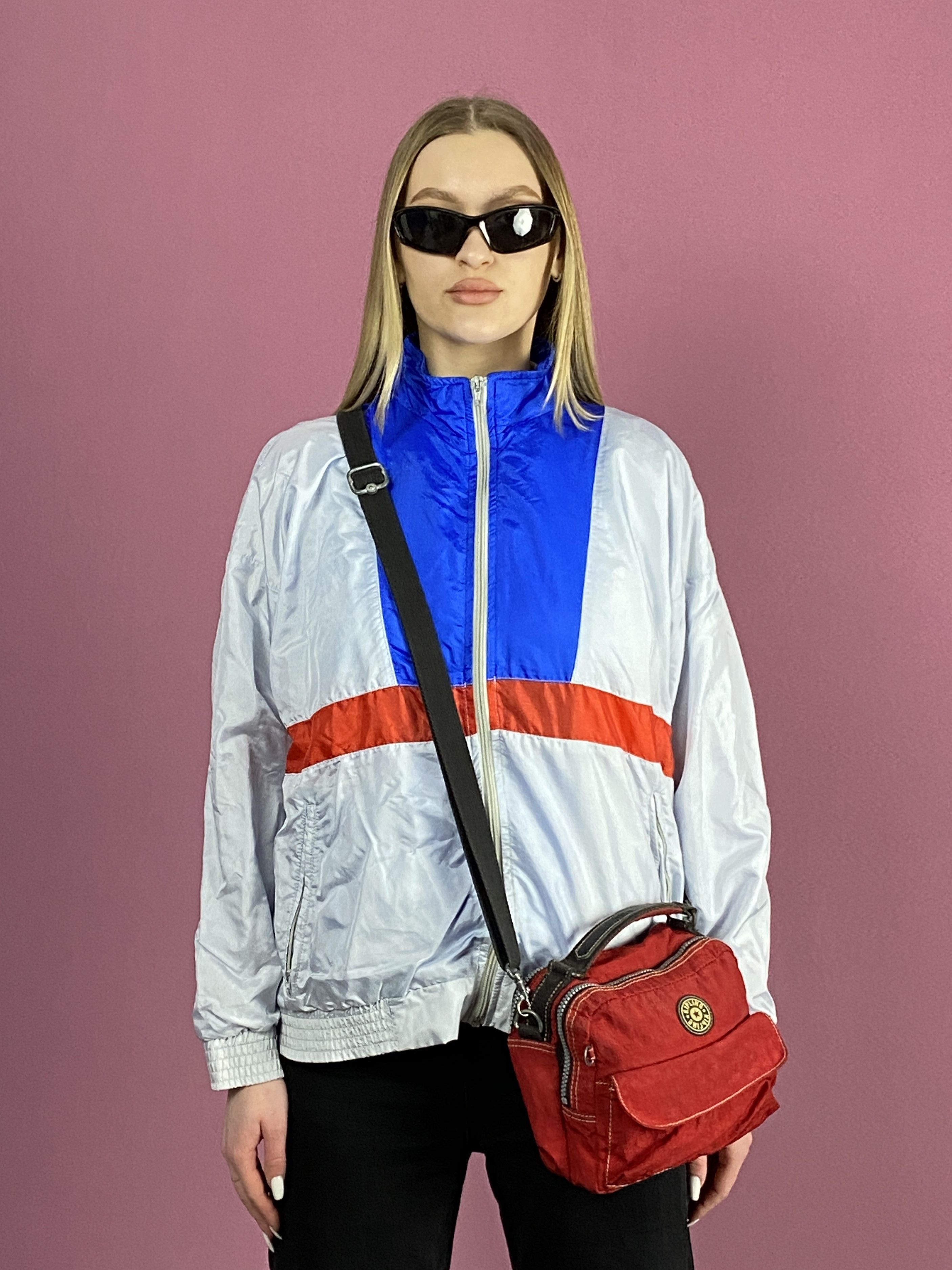 Vintage 90s Vintage Women's Windbreaker Jacket - Size M Retro Size M / US 6-8 / IT 42-44 - 1 Thumbnail