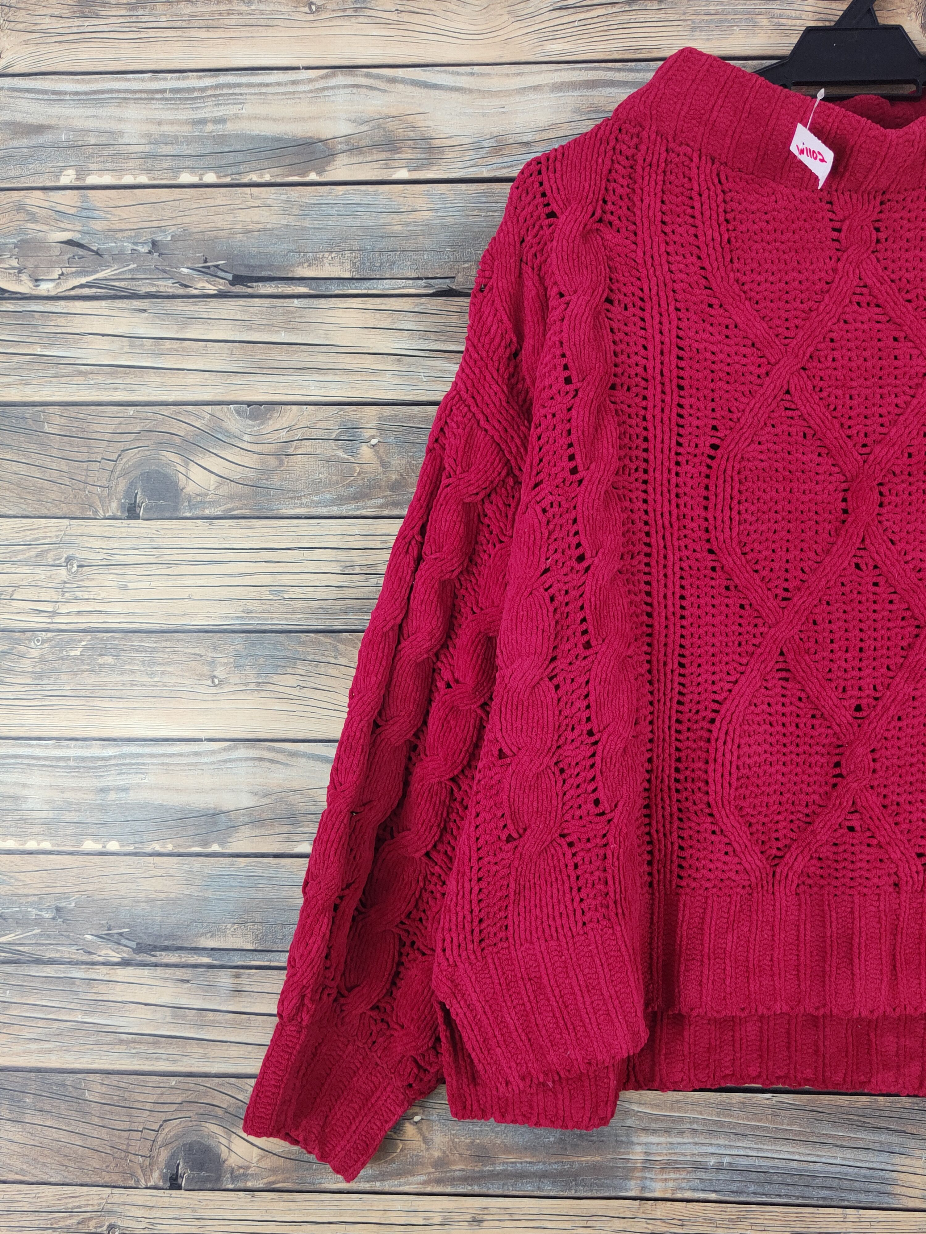 Aran Isles Knitwear GU Red japan Knitwear sweatshirt #W1102 Size US M / EU 48-50 / 2 - 3 Thumbnail
