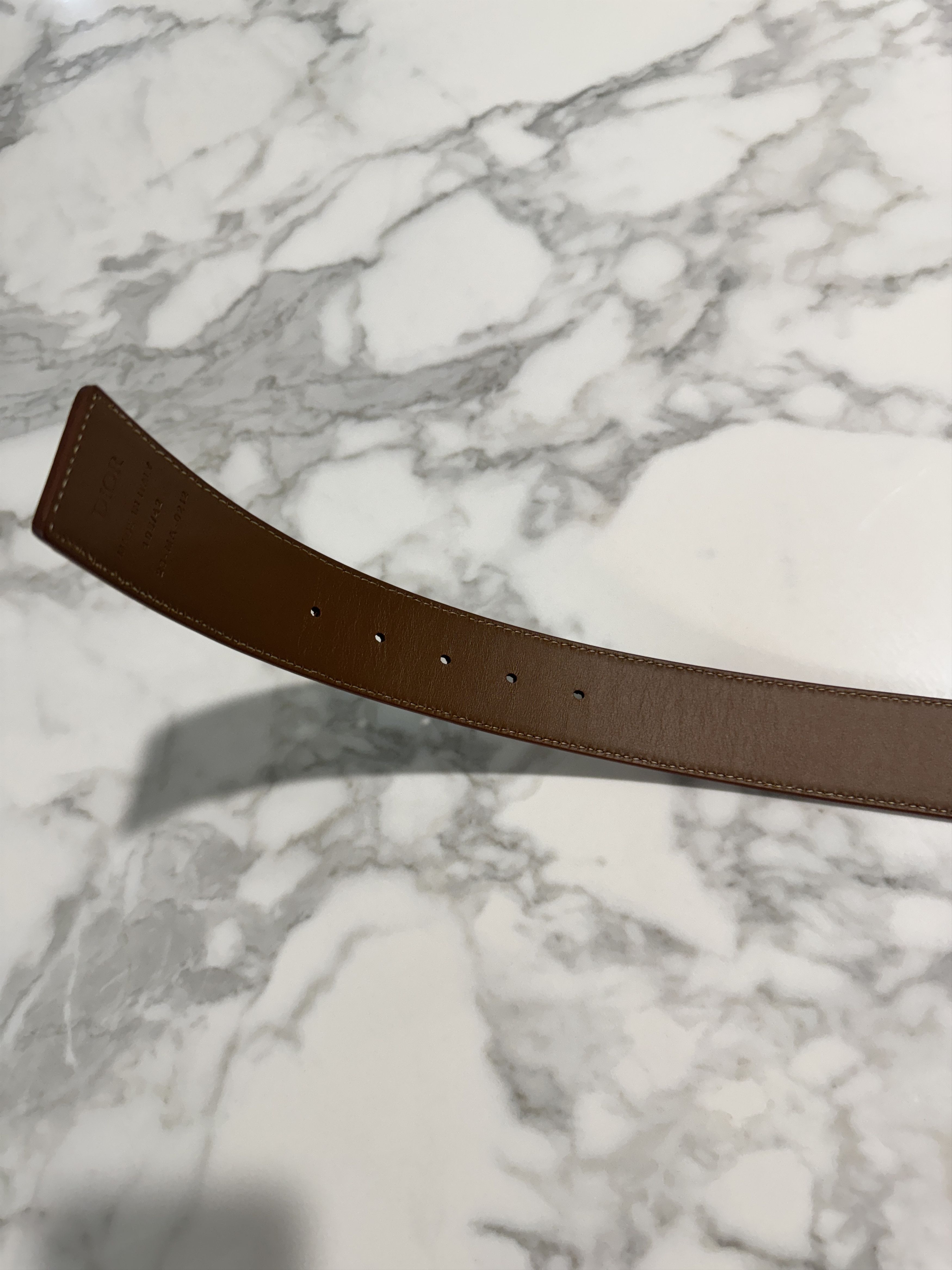 Dior DIAMOND CANVA BELT Size 42 - 7 Thumbnail