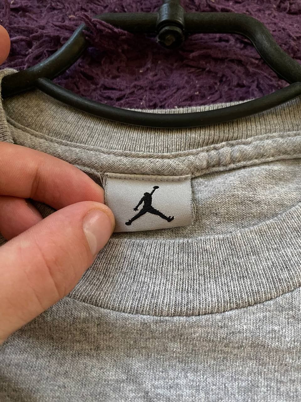 Jordan Brand × Vintage Vintage 90s Jordan T-shirt center Big Logo Y2K Ultra Rare Size US L / EU 52-54 / 3 - 2 Thumbnail