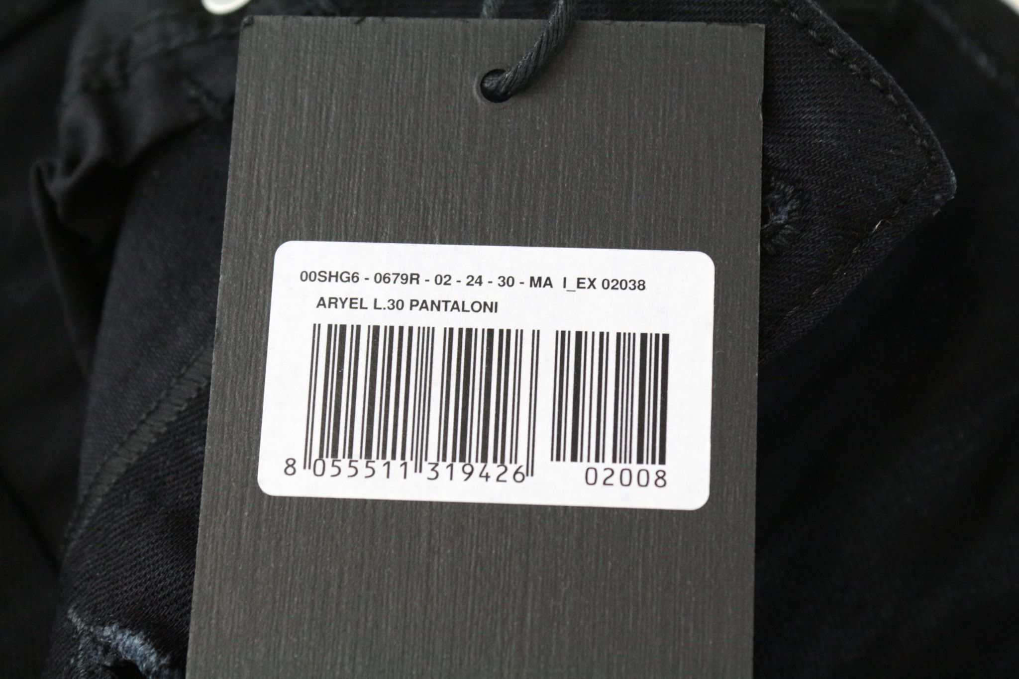 Diesel ARYEL 0679R W24/L30 Black Cotton Stretch Jeans 69379 Size 24" / US 00 / IT 34 - 7 Thumbnail