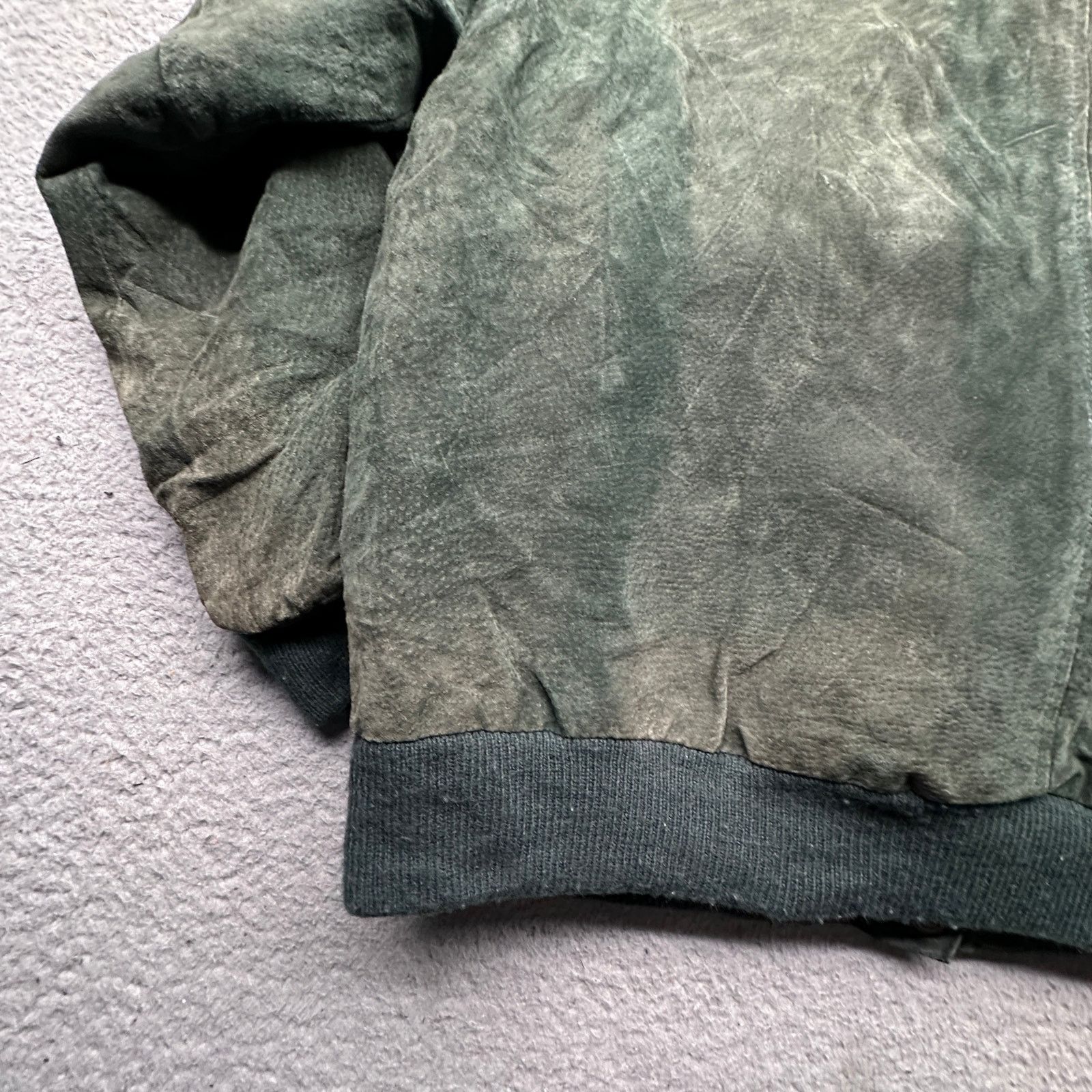 Other Vintage Preswick Moore Green Suede Bomber Jacket Large Size US L / EU 52-54 / 3 - 10 Thumbnail