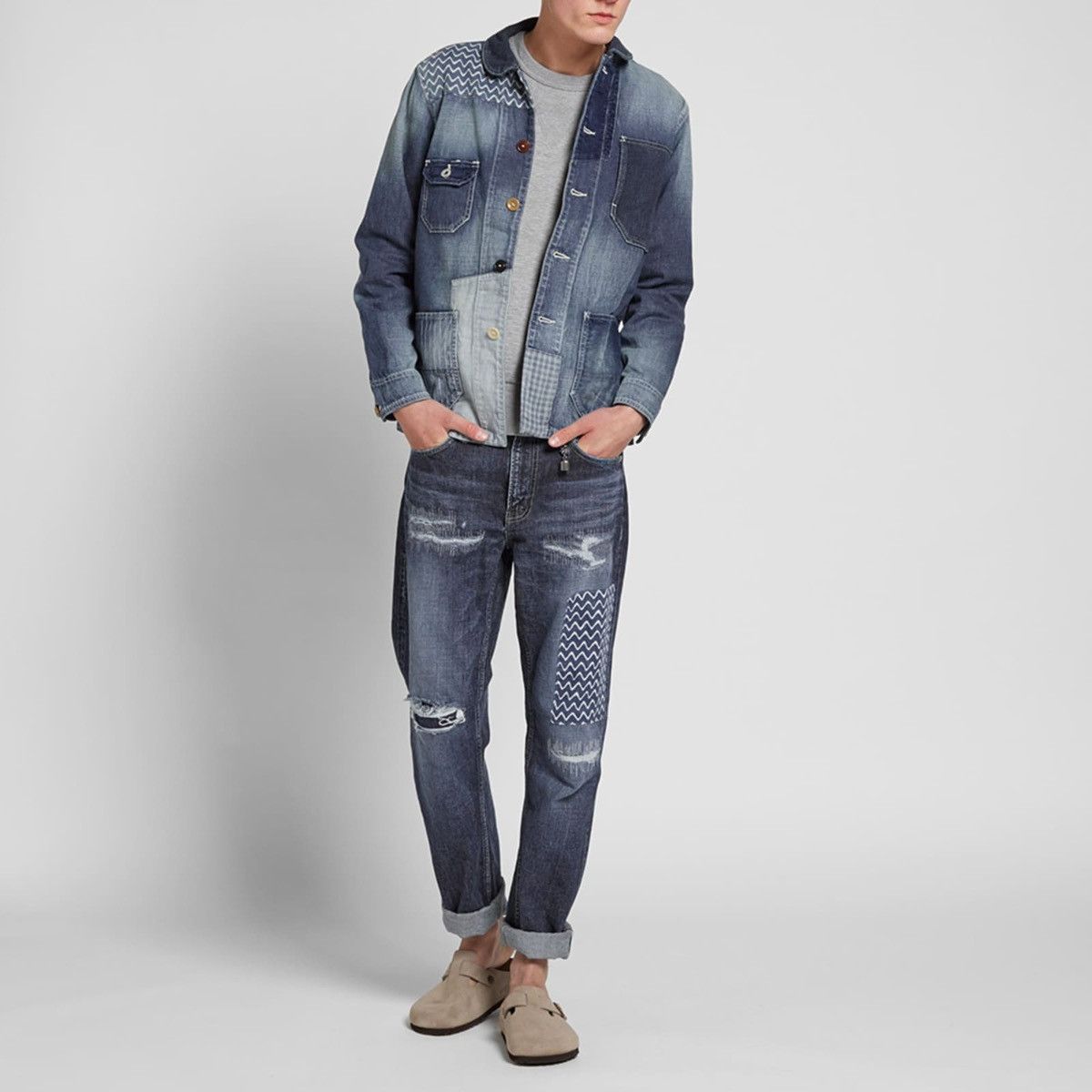 FDMTL × Japanese Brand FDMTL PATCHWORK COVERALL JACKET 2 YEAR WASH Size US M / EU 48-50 / 2 - 3 Thumbnail
