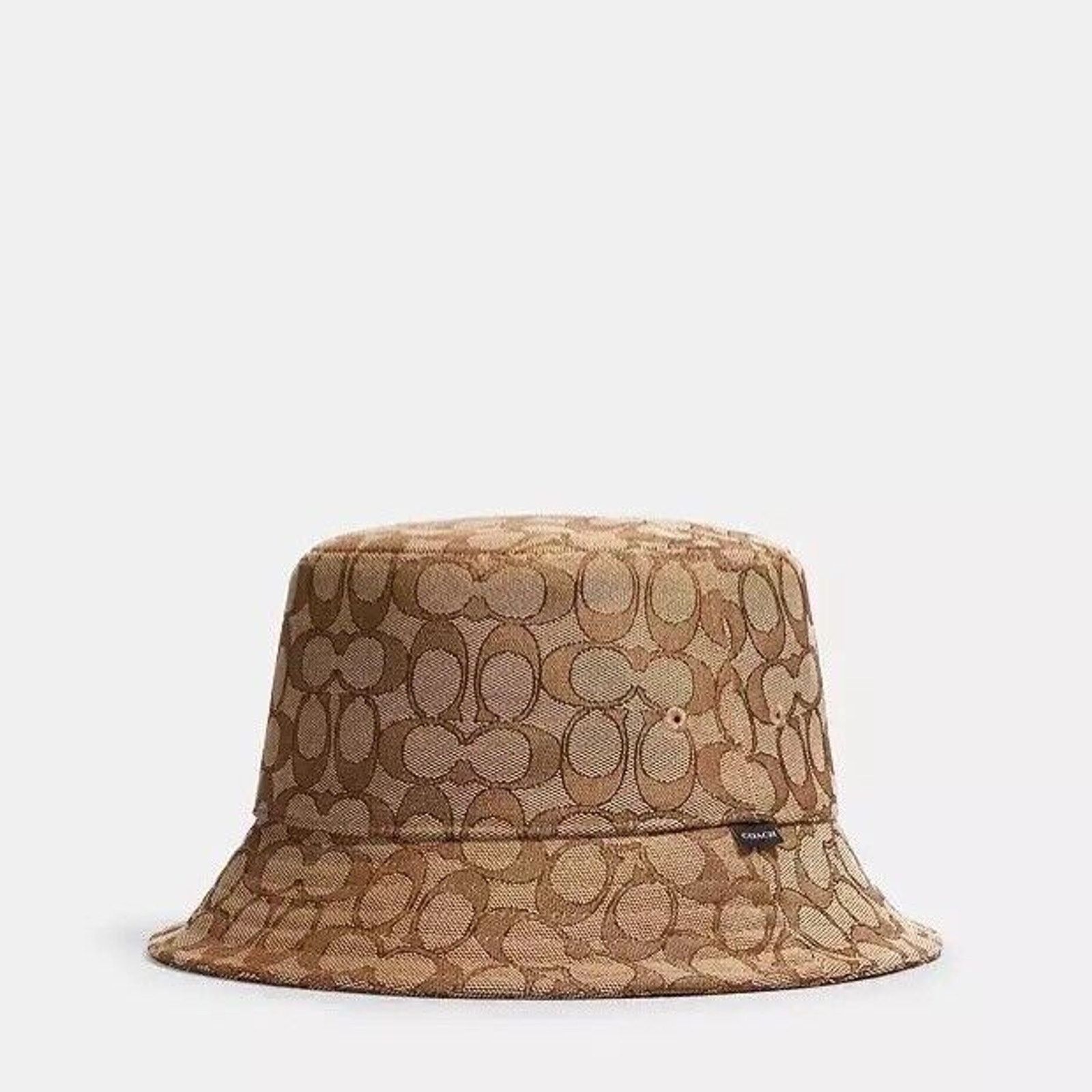 Coach NWT Coach Signature Jacquard Bucket Hat CH401 KHAKI M/L Size ONE SIZE - 2 Thumbnail