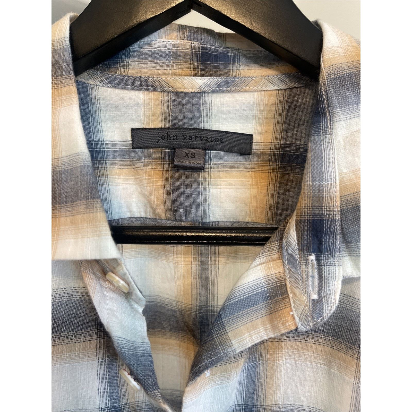 John Varvatos NWT: John Varvatos Ross Slim Fit Plaid Button-up Shirt Size US XS / EU 42 / 0 - 6 Thumbnail