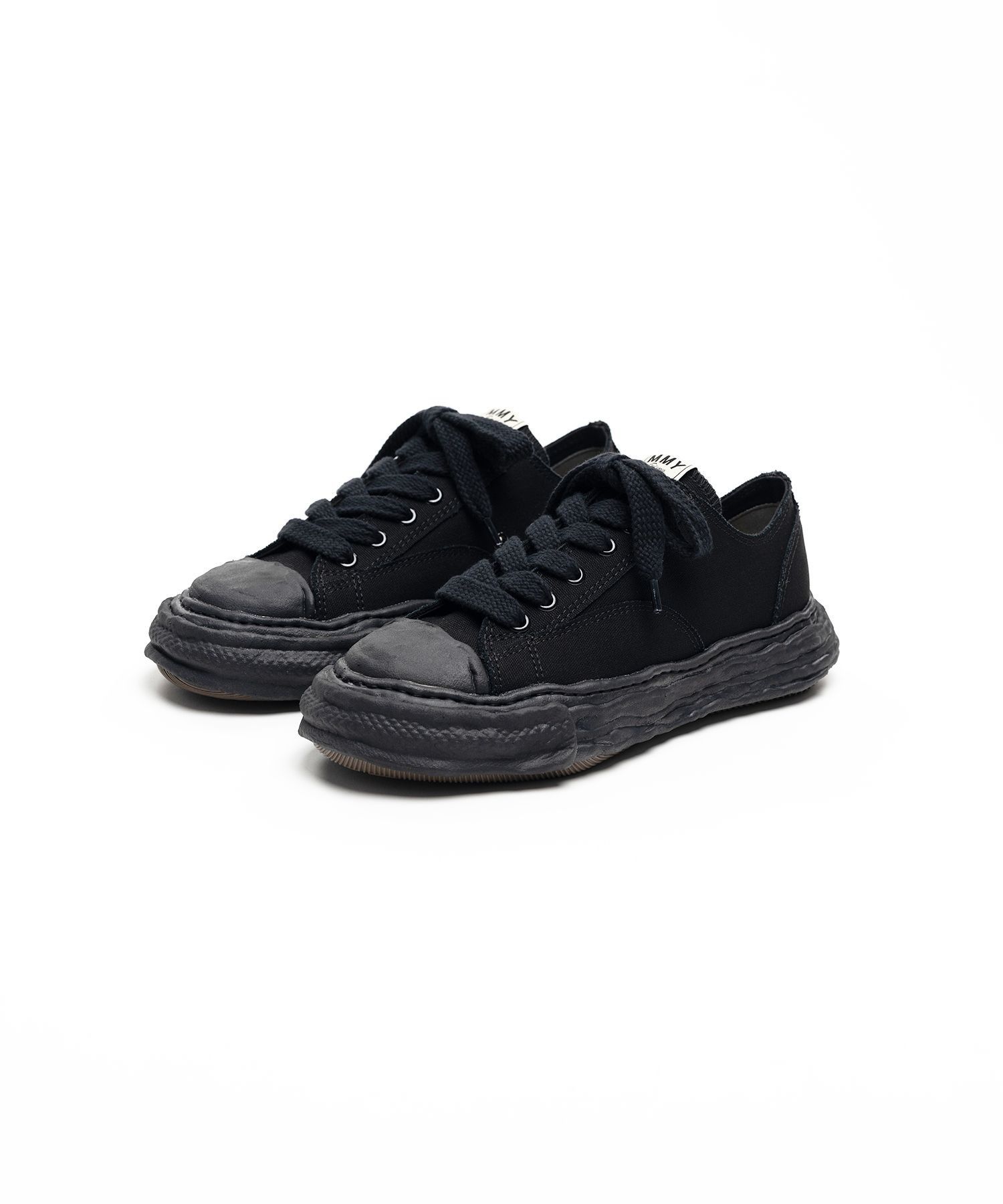Maison MIHARA YASUHIRO o1mle0426 Peterson 23 OG Sole Canvas Low Top Sneakers Size US 12 / EU 45 - 3 Thumbnail