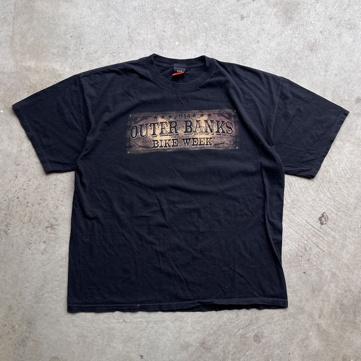 Vintage 2014 Outer Banks Bike Week Graphic T Shirt Size US XL / EU 56 / 4 - 4 Thumbnail