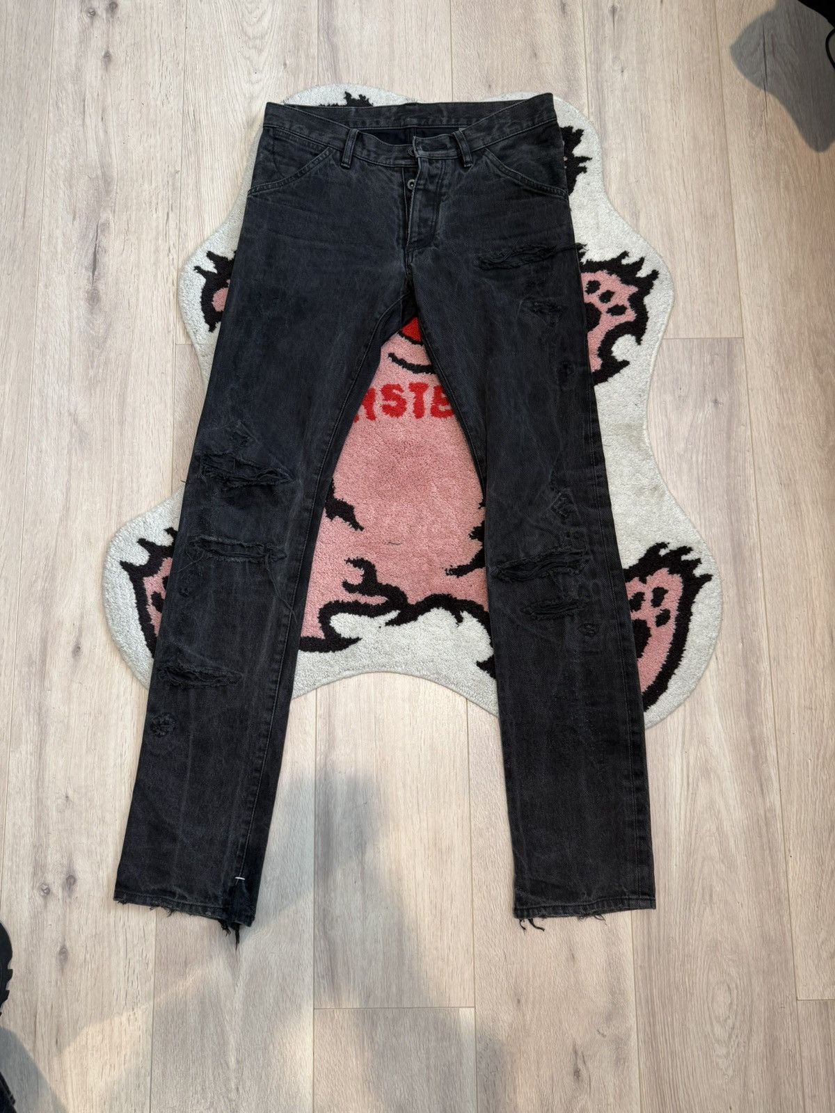 Kazayuki Kumagai Attachment Distressted and repaired denim
