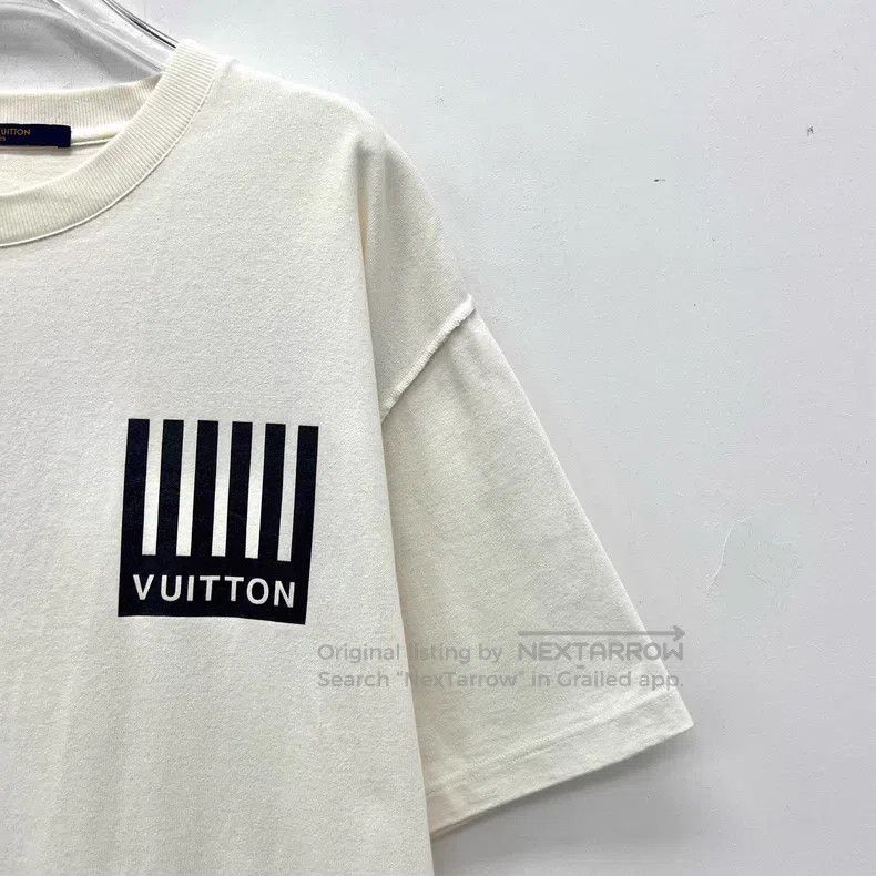 Louis Vuitton Louis Vuitton Off-white piano monogrammed cotton crewneck Size US XXL / EU 58 / 5 - 3 Thumbnail