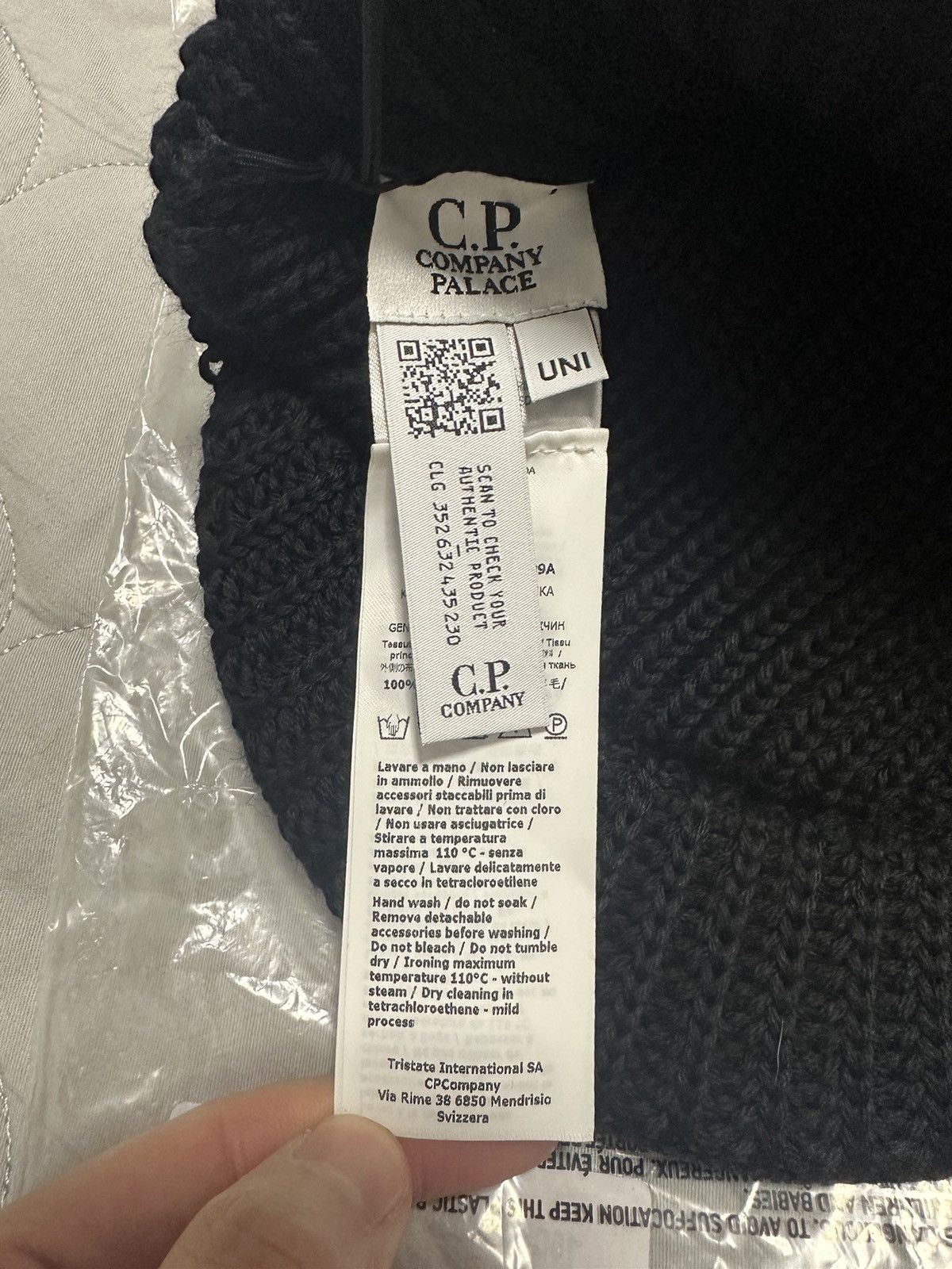 C.P. Company × Palace C.P. Company Palace Beanie Black Size ONE SIZE - 5 Thumbnail