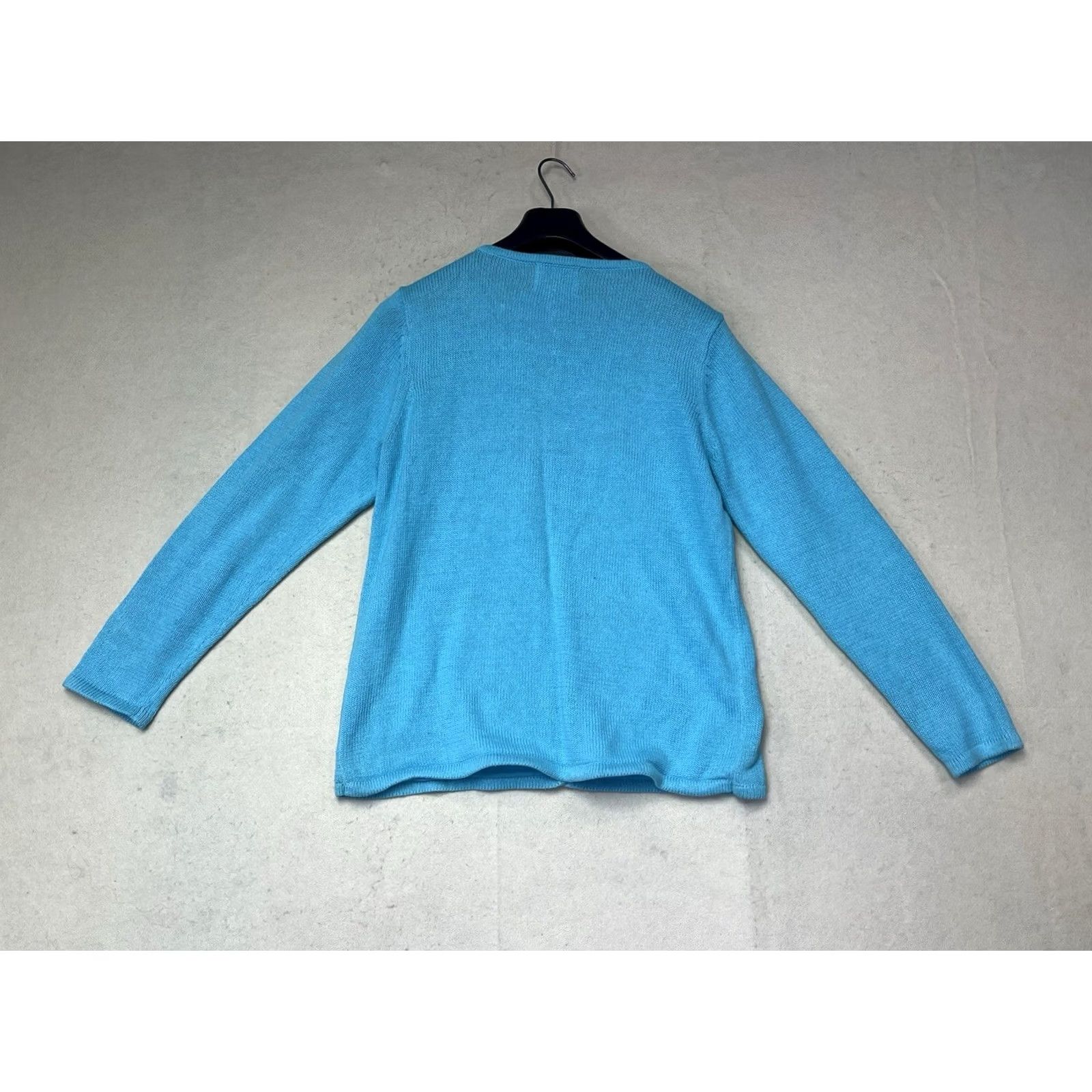 Quacker Factory Quacker Factory Sweater Womens M Blue Embroidered Butterfly Cardigan Button Women Size M / US 6-8 / IT 42-44 - 2 Thumbnail