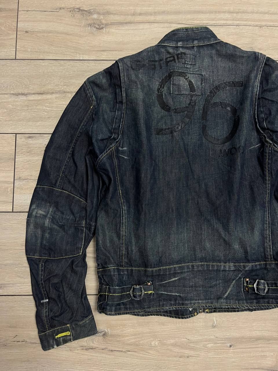 G-Star G-Star Raw Vintage Elwood 96 Denim Zip Jacket Biker sz L Size US L / EU 52-54 / 3 - 11 Thumbnail