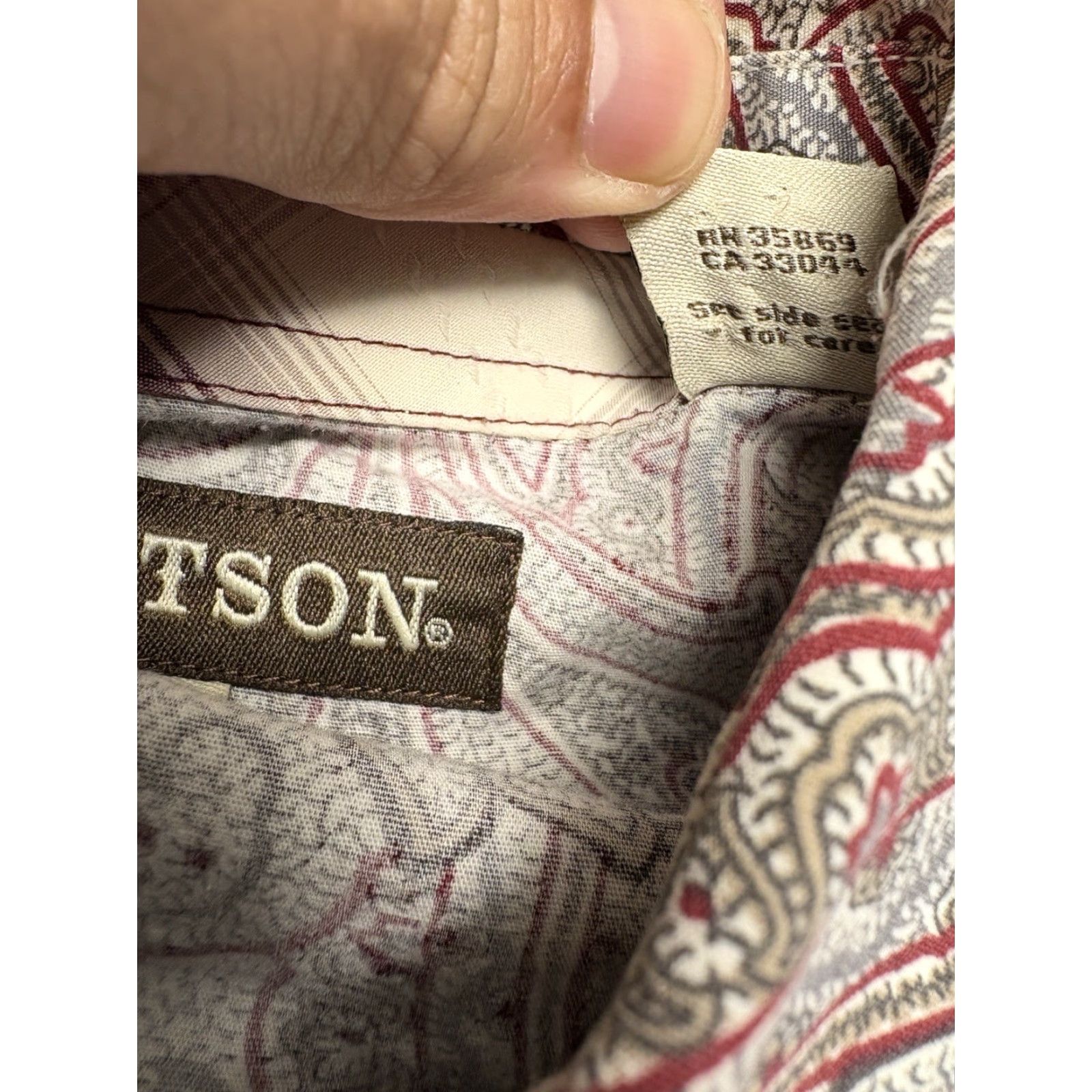 Stetson Stetson Pearl Snap Shirt Mens Medium Paisley Long Sleeve Western Size US M / EU 48-50 / 2 - 5 Thumbnail