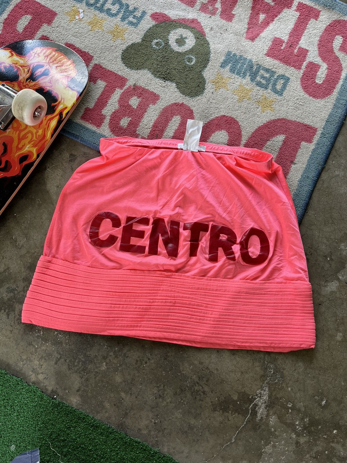 Issey Miyake × Japanese Brand × Zucca 🔥ZUCCA CENTRO RUBBER SPELL LOGO SKIRTS SAMPLE JAPAN Size 29" - 1 Thumbnail