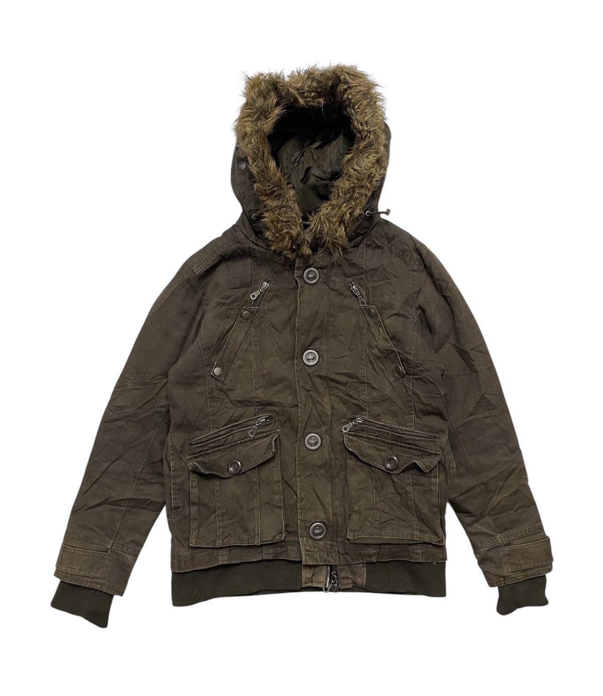In The Attic In The Attic Faux Fur Hooded Jacket Size US M / EU 48-50 / 2 - 1 Thumbnail
