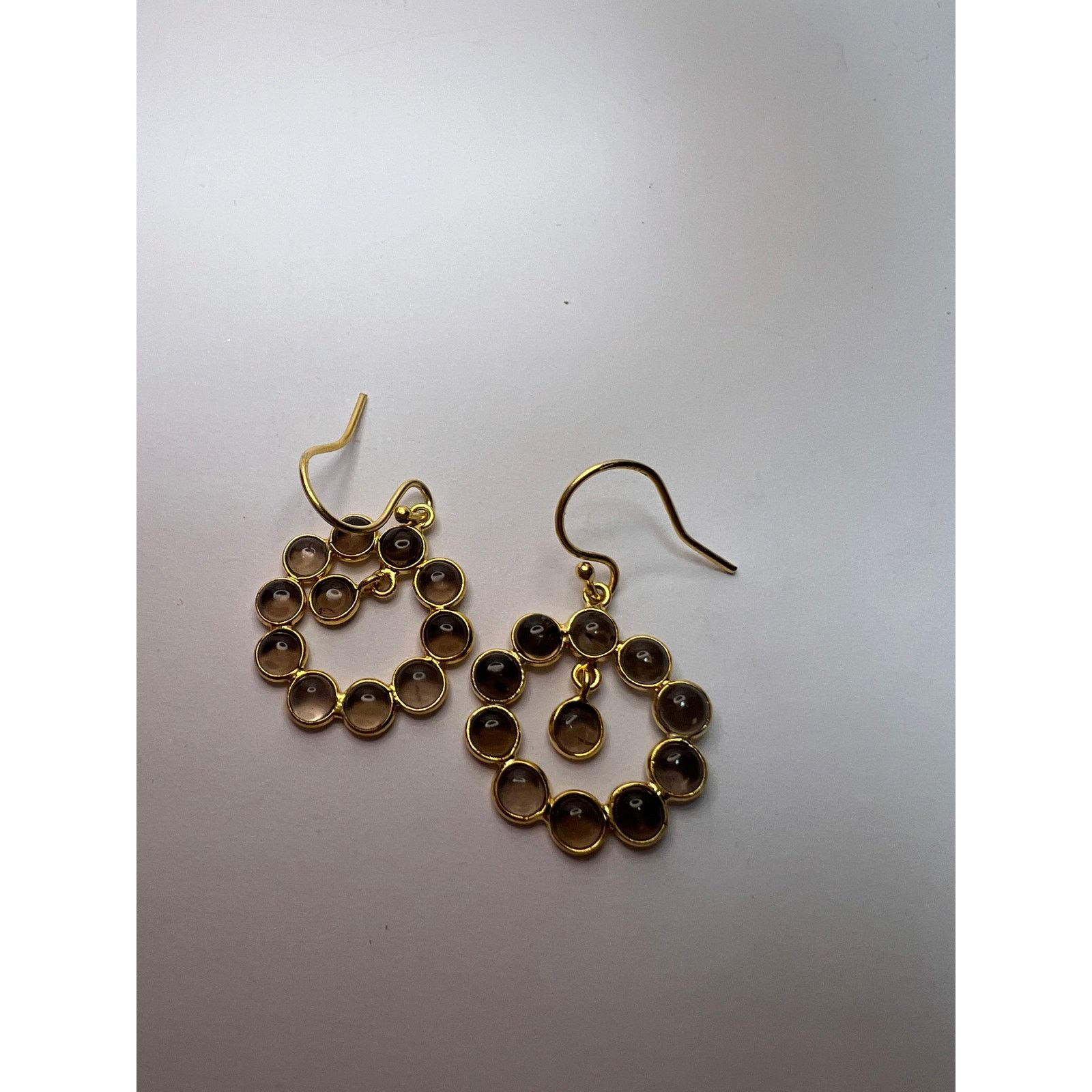 Other Smoky quartz drop earrings in gold over sterling silver Size ONE SIZE - 6 Thumbnail