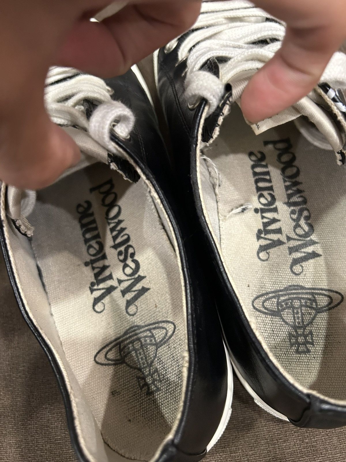 Vivienne Westwood Vivienne Westwood Leather Plimsoll Low Top 2.0 Size US 8 / EU 41 - 9 Thumbnail