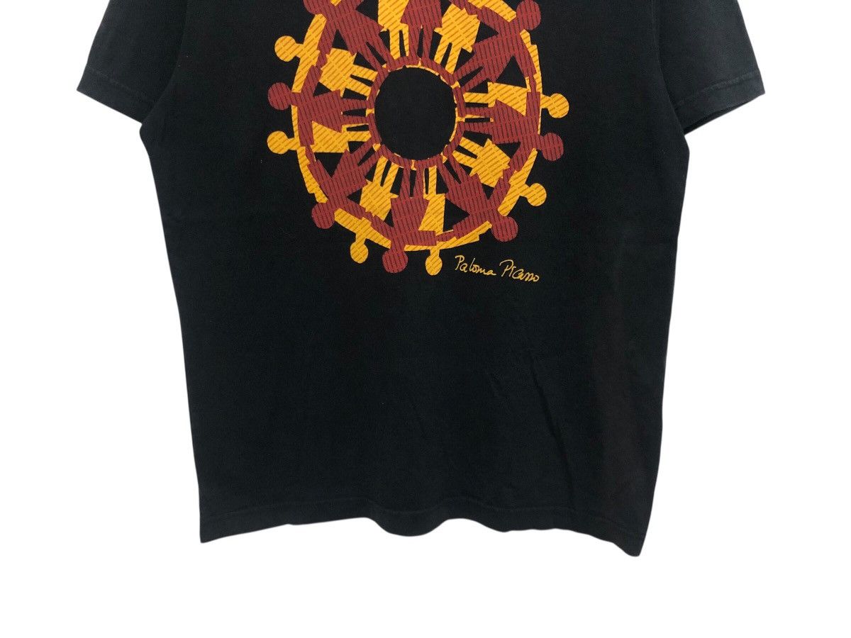 Paloma Picasso × Vintage PALOMA PICASSO UNITES CIRCLE ART GRAPHICAL TEE RARE Size US L / EU 52-54 / 3 - 4 Thumbnail