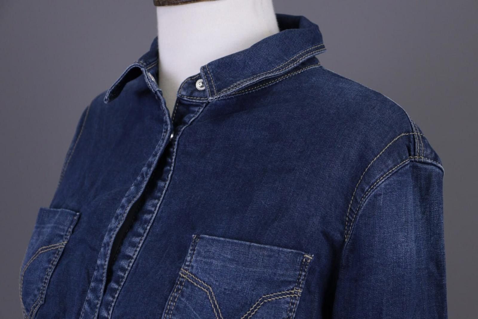 Designer Ladies Miss Sixty Collection Blue Denim Snap Jacket Size S Size S / US 4 / IT 40 - 11 Thumbnail