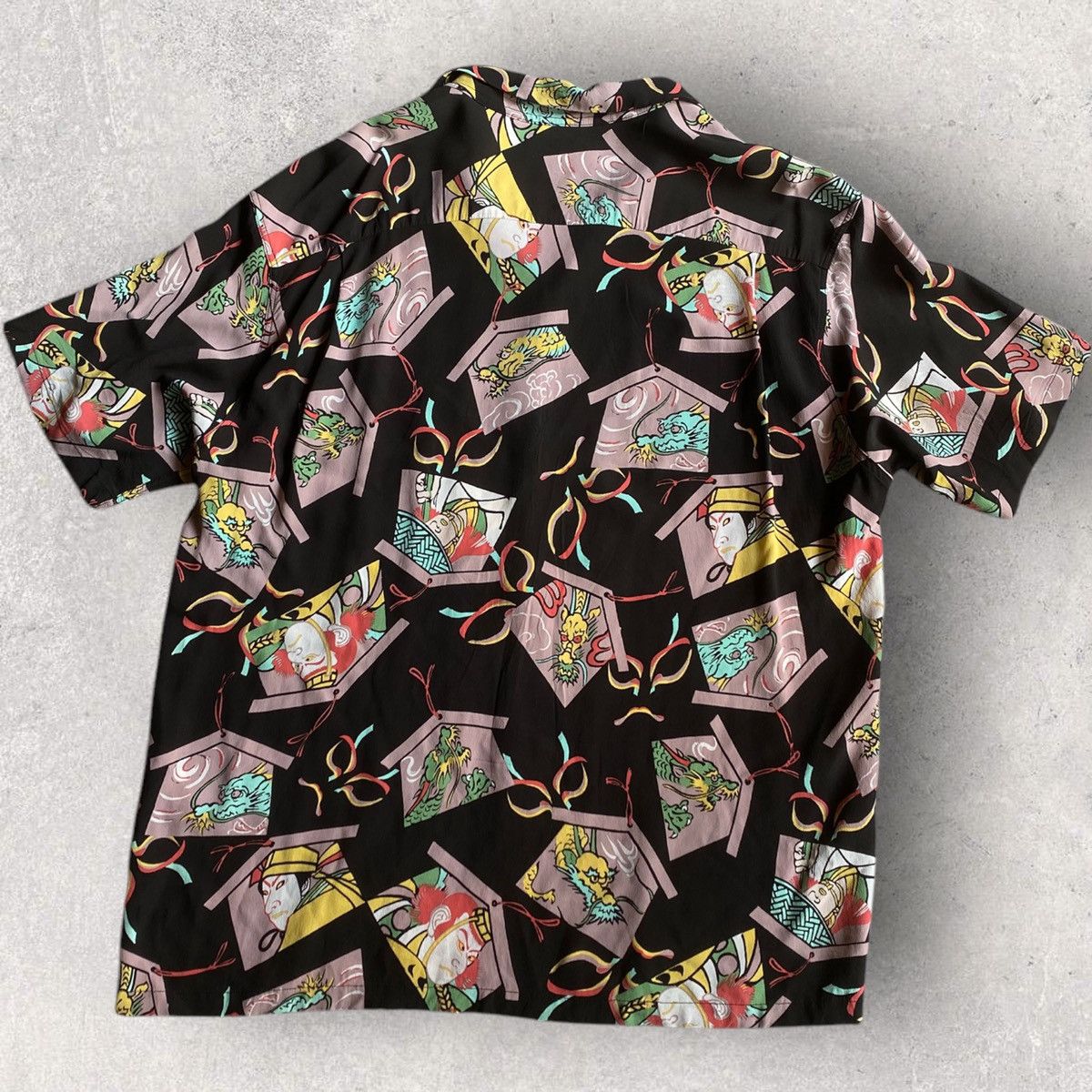 Sun Surf × Toyo Enterprises Kabuki/dragon Rayon Shirt Size US L / EU 52-54 / 3 - 3 Thumbnail