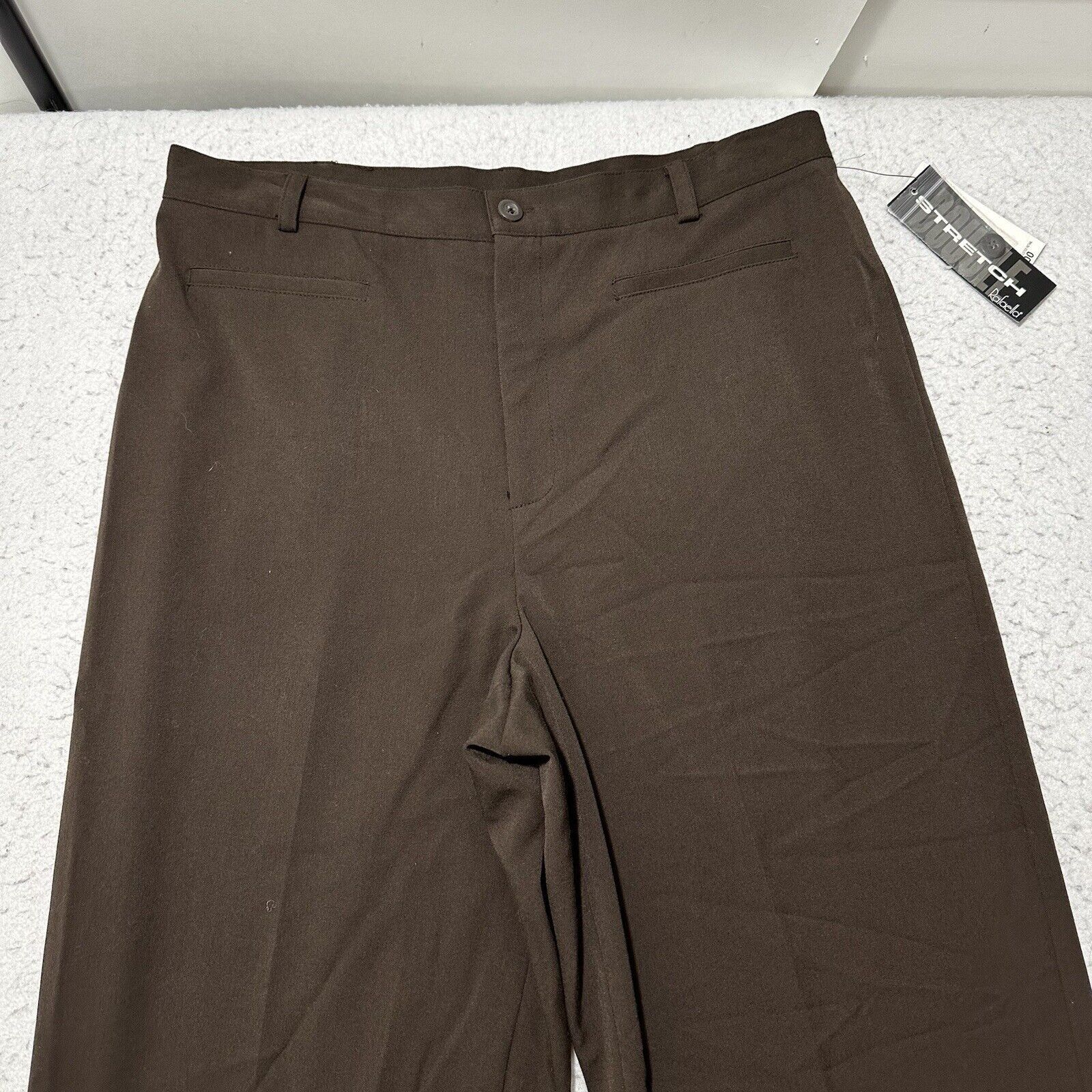 Other Vintage Rafaella 12 Straight Leg Pants Flat Front Brown Size 34" / US 12 / IT 48 - 2 Thumbnail