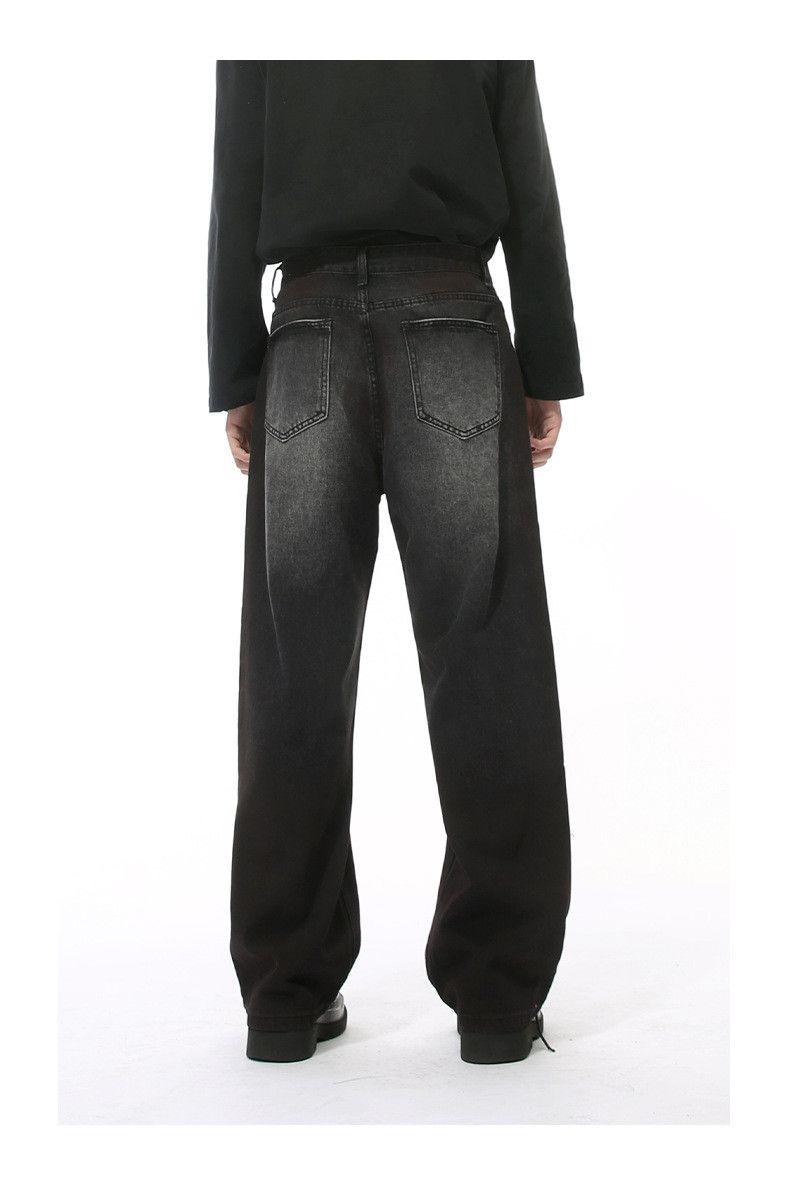 Japanese Brand × Jean American retro distressed straight washed jeans y2k Size US 34 / EU 50 - 4 Thumbnail