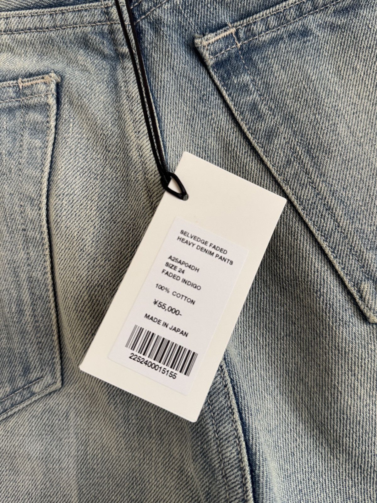 Auralee Auralee Selvedge Faded Heavy Denim Pants Size 24" / US 00 / IT 34 - 3 Thumbnail