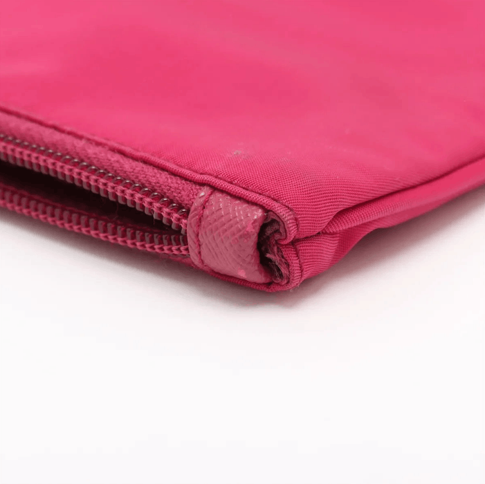 Prada Tessuto Nylon Leather Wristlet Hot Pink Size ONE SIZE - 8 Thumbnail