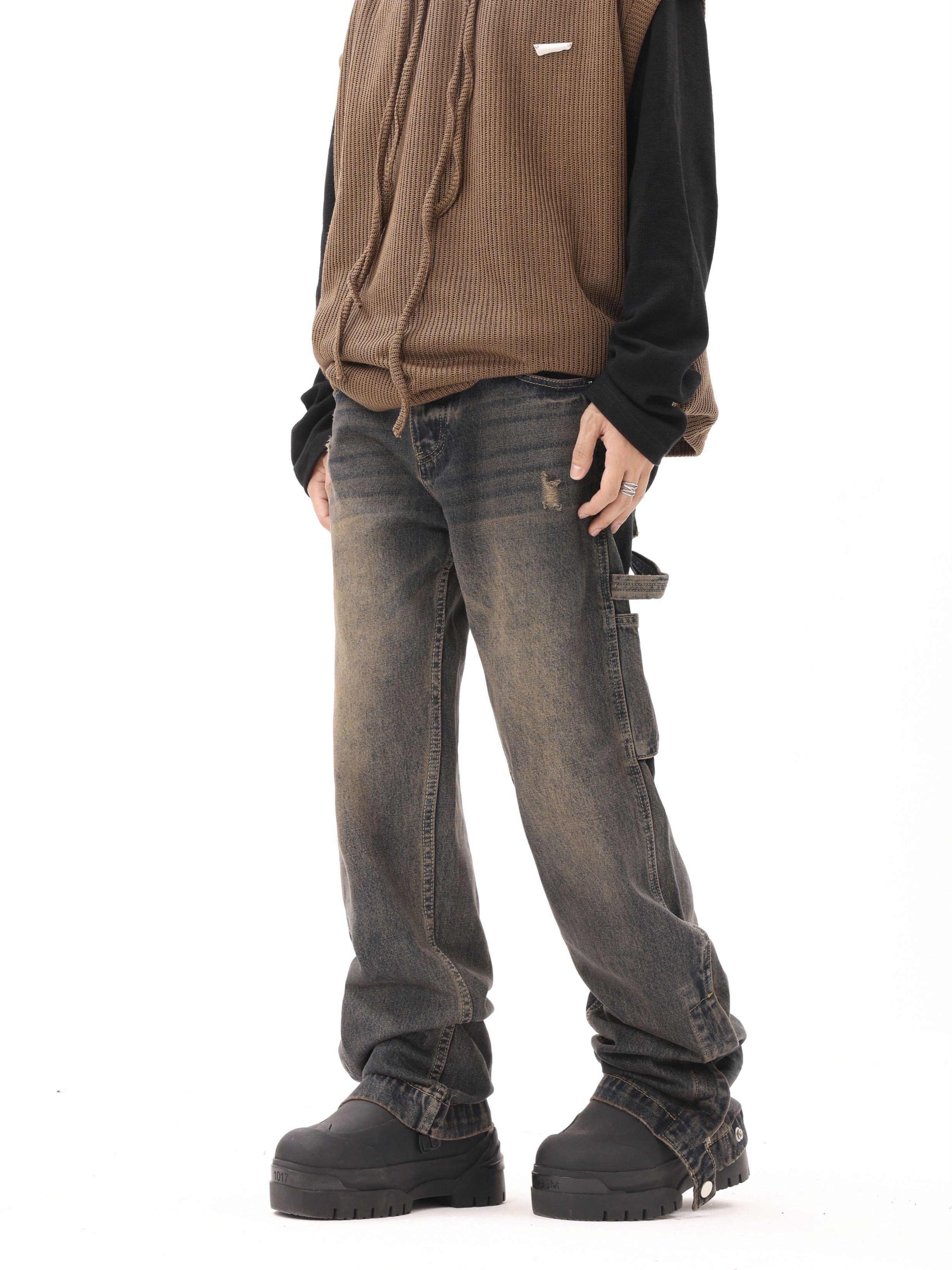 faded utility grunge carpenter jeans