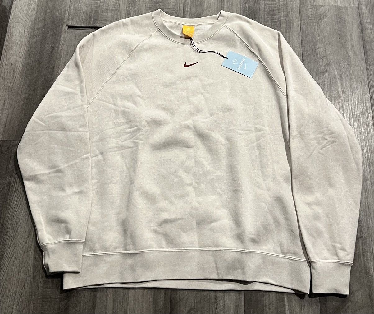 NOCTA Size 2XL Nike NOCTA Orewood Brown/Red Fleece CS Crewneck Size US XXL / EU 58 / 5 - 1 Thumbnail