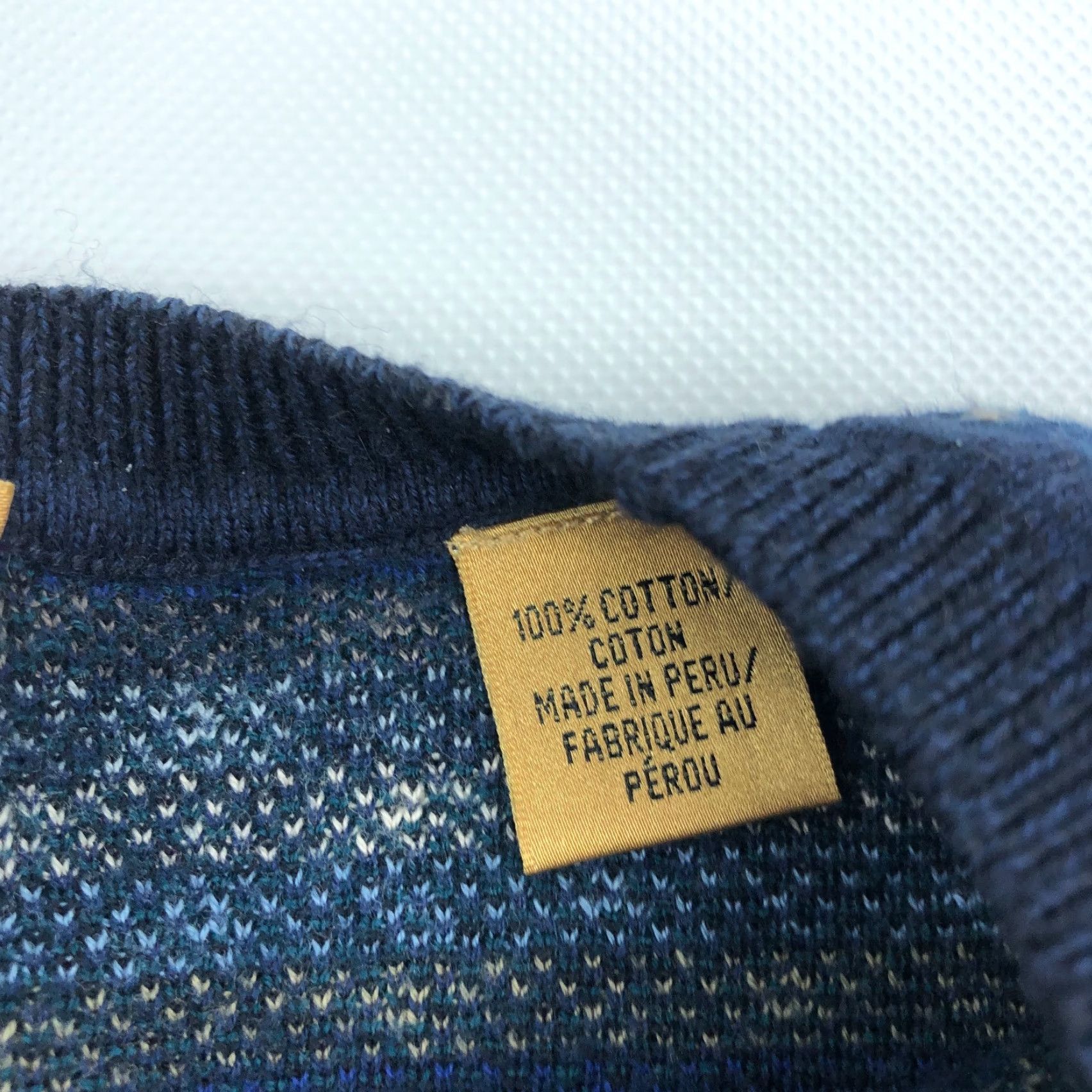 Vintage VINTAGE Tricots St Raphael Sweater Mens 2XL Crew Neck Lightweight Cotton Blue Pullover Knit - Pima Cotton - Regular Size Size US XXL / EU 58 / 5 - 3 Thumbnail