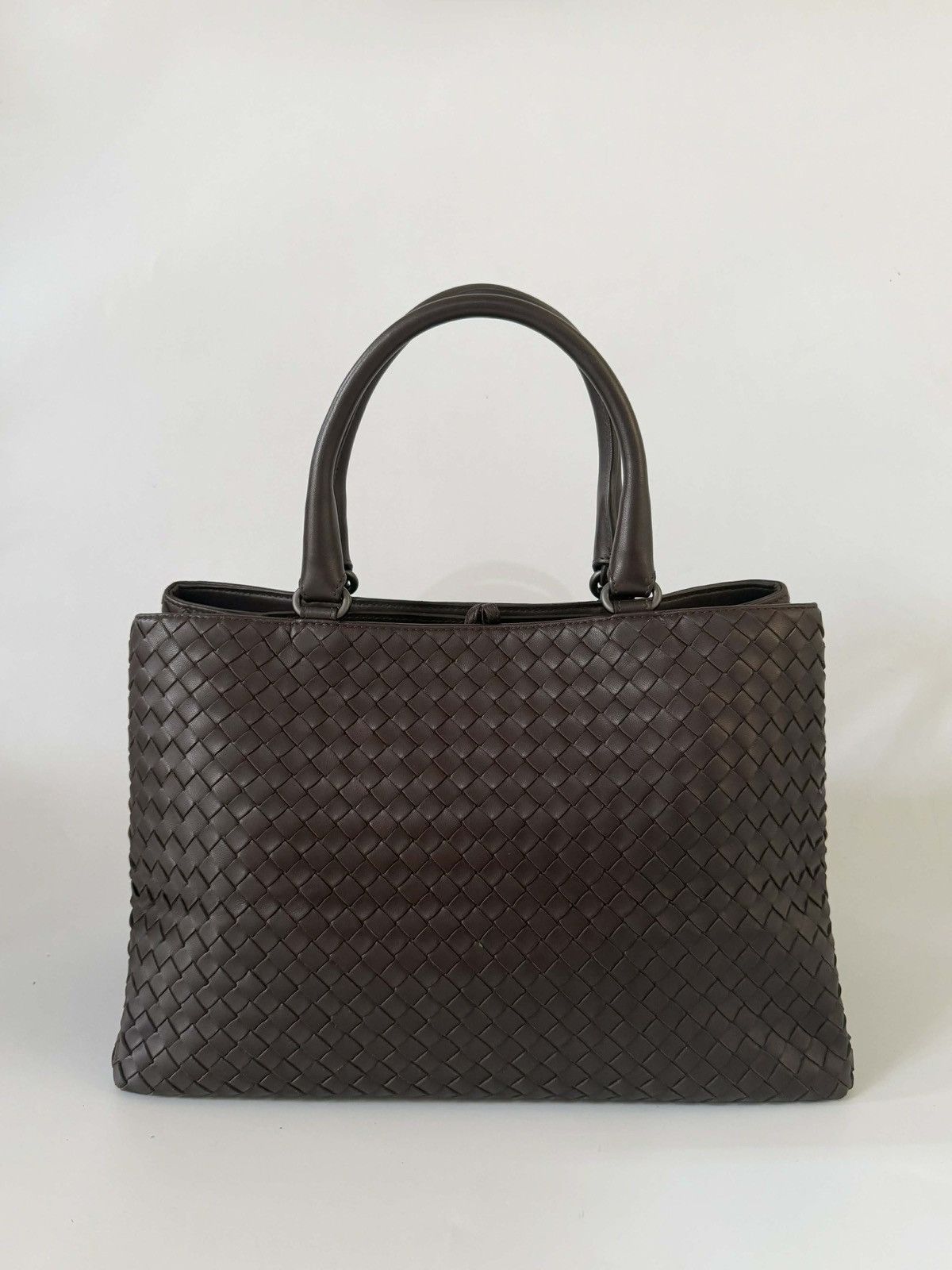 Bottega Veneta Bottega Veneta Brown Intrecciato Tote Bag Size ONE SIZE - 2 Thumbnail