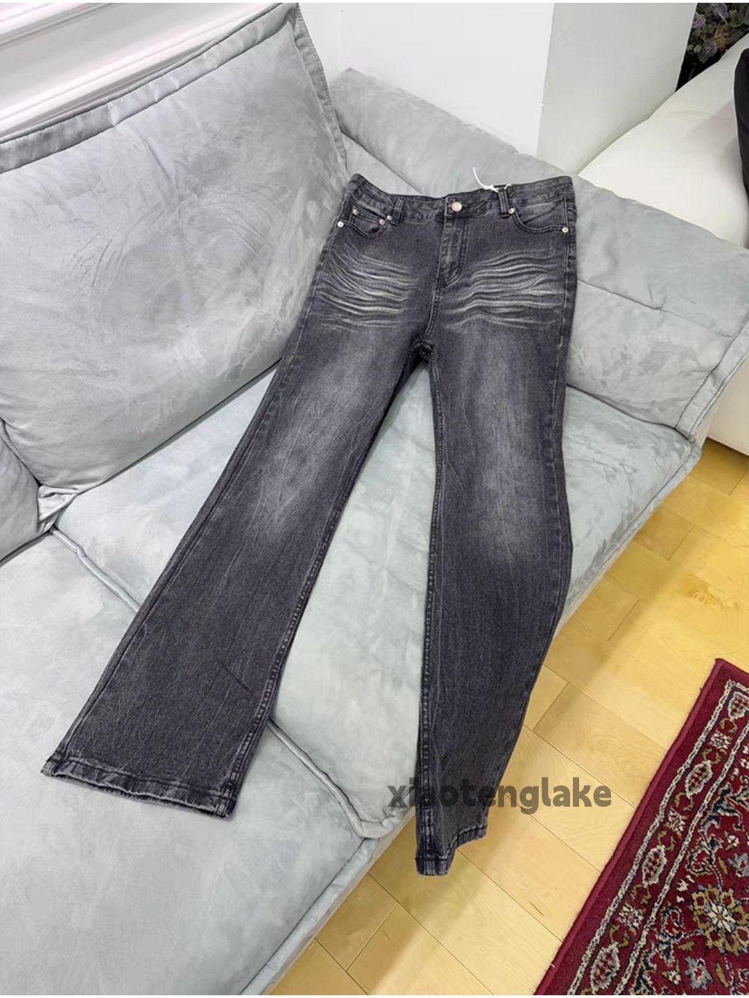 Jean xtl vintage washed faded punk grunge yuppie jeans Size US 34 / EU 50 - 9 Thumbnail