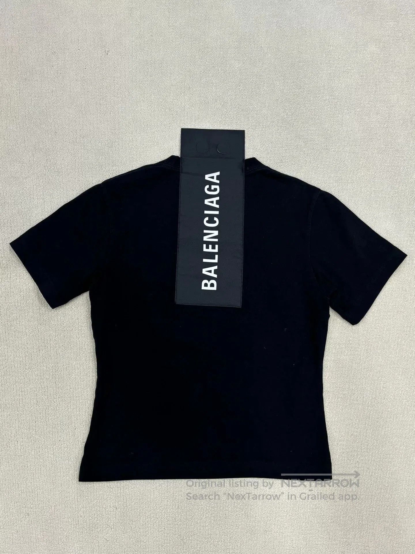 Balenciaga Balenciaga Black Back Patch Logo T-Shirt. Size XS / US 0-2 / IT 36-38 - 1 Thumbnail