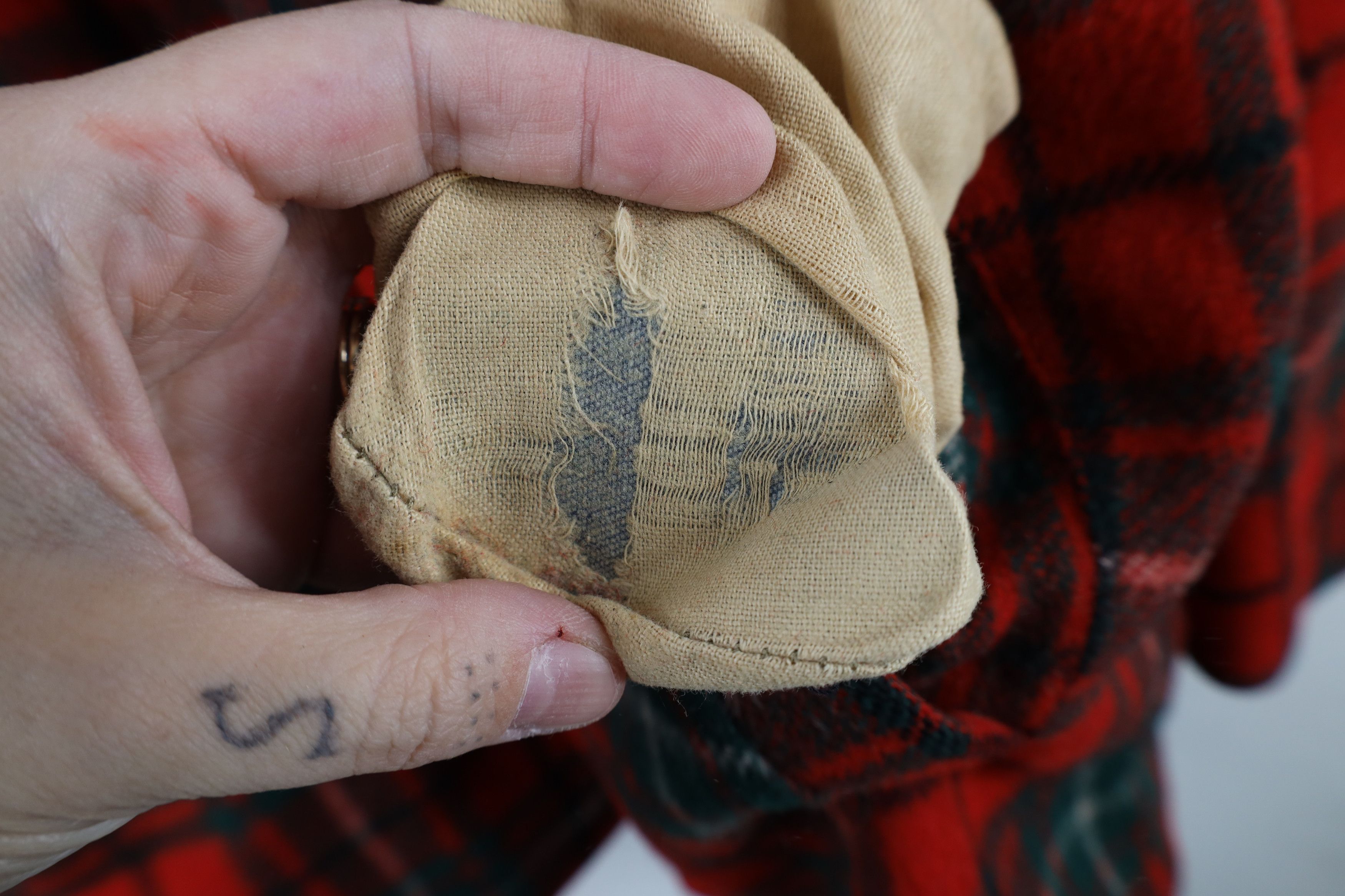 Vintage Vintage 70s Streetwear Lined Wool Button Jacket Plaid USA Size US XL / EU 56 / 4 - 5 Thumbnail