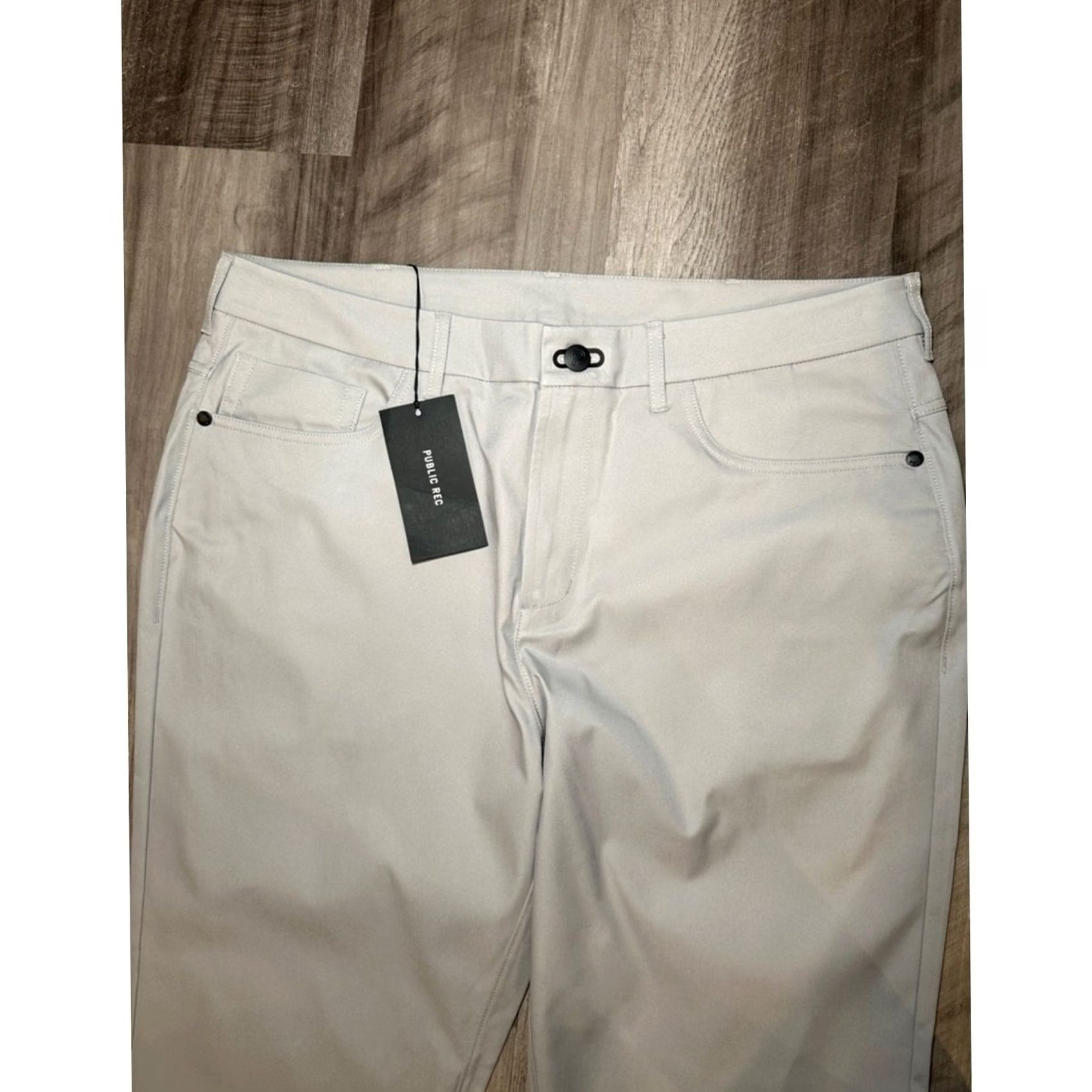 Vintage Public Rec Fog Workday 2.0 Performance Pants Men 34 Regular Gray Chino 28 Inseam Size US 34 / EU 50 - 5 Thumbnail
