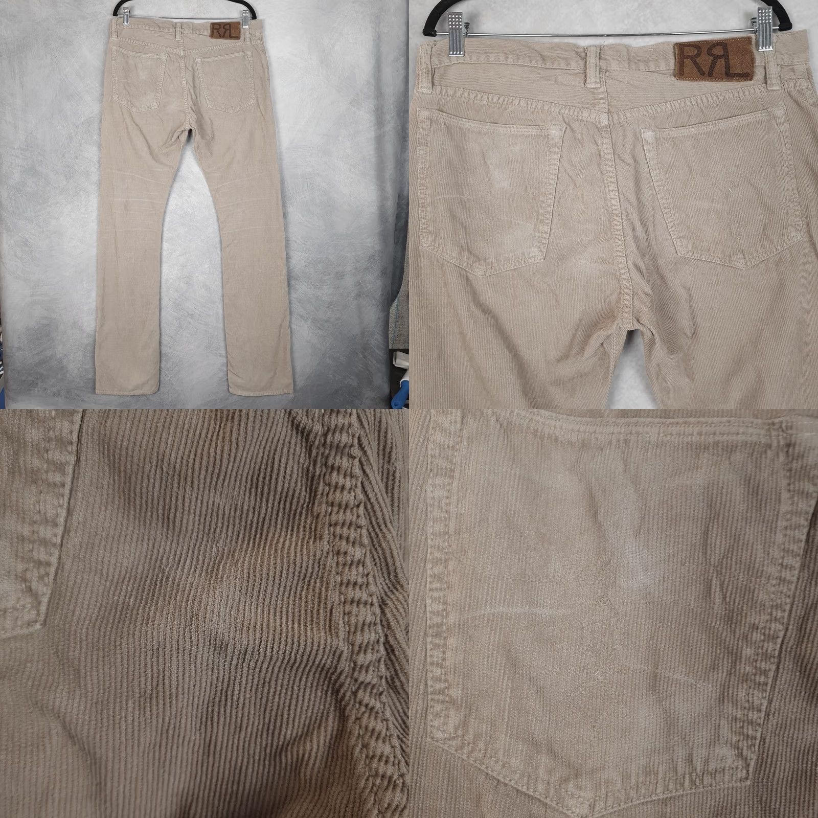 Ralph Lauren RRL Ralph Lauren Double RL Corduroy Pants Mens 34 Beige Straight Leg USA Flaw Size US 34 / EU 50 - 10 Thumbnail