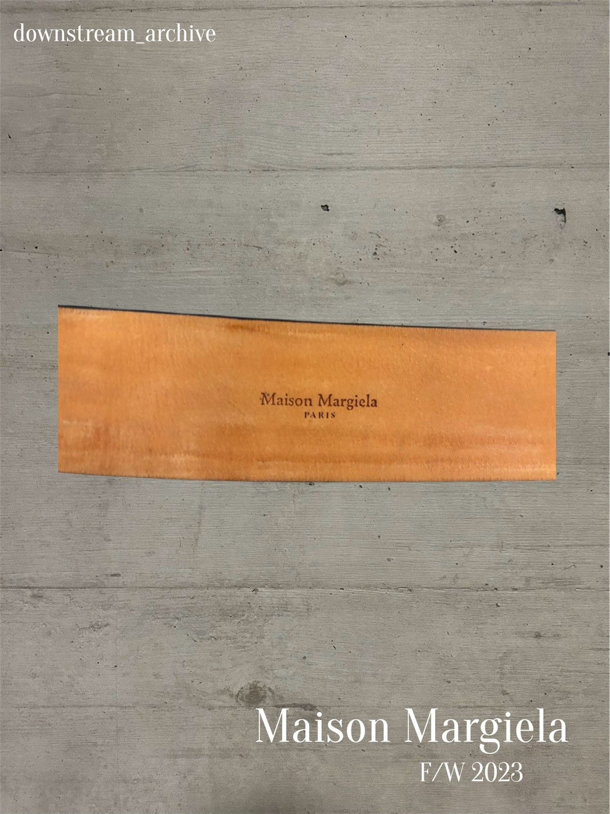 Maison Margiela Maison Margiela F/W 23 calf leather belt Size ONE SIZE - 4 Thumbnail