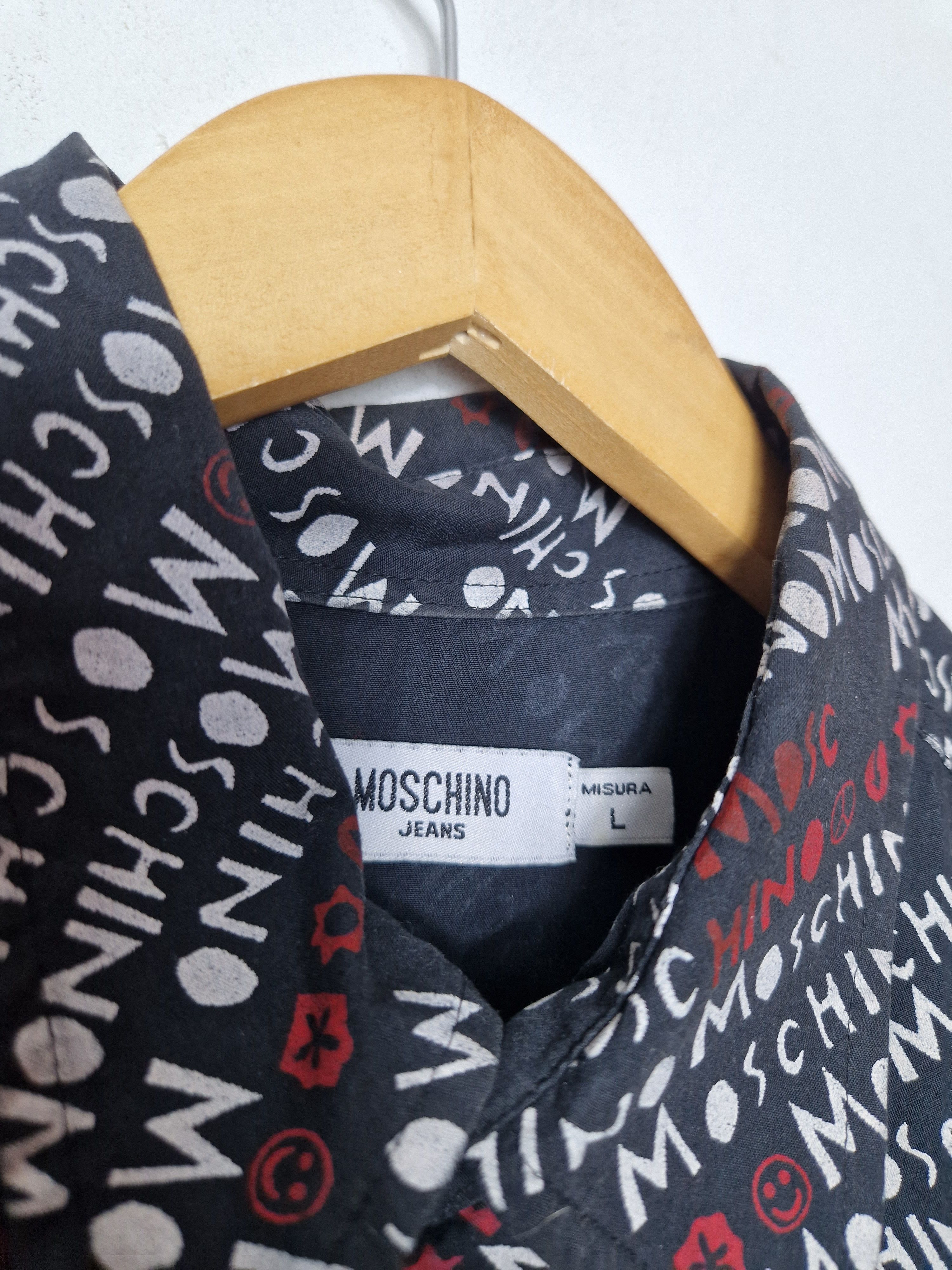 Moschino Moschino monogram multilogo shirt Size US L / EU 52-54 / 3 - 5 Thumbnail