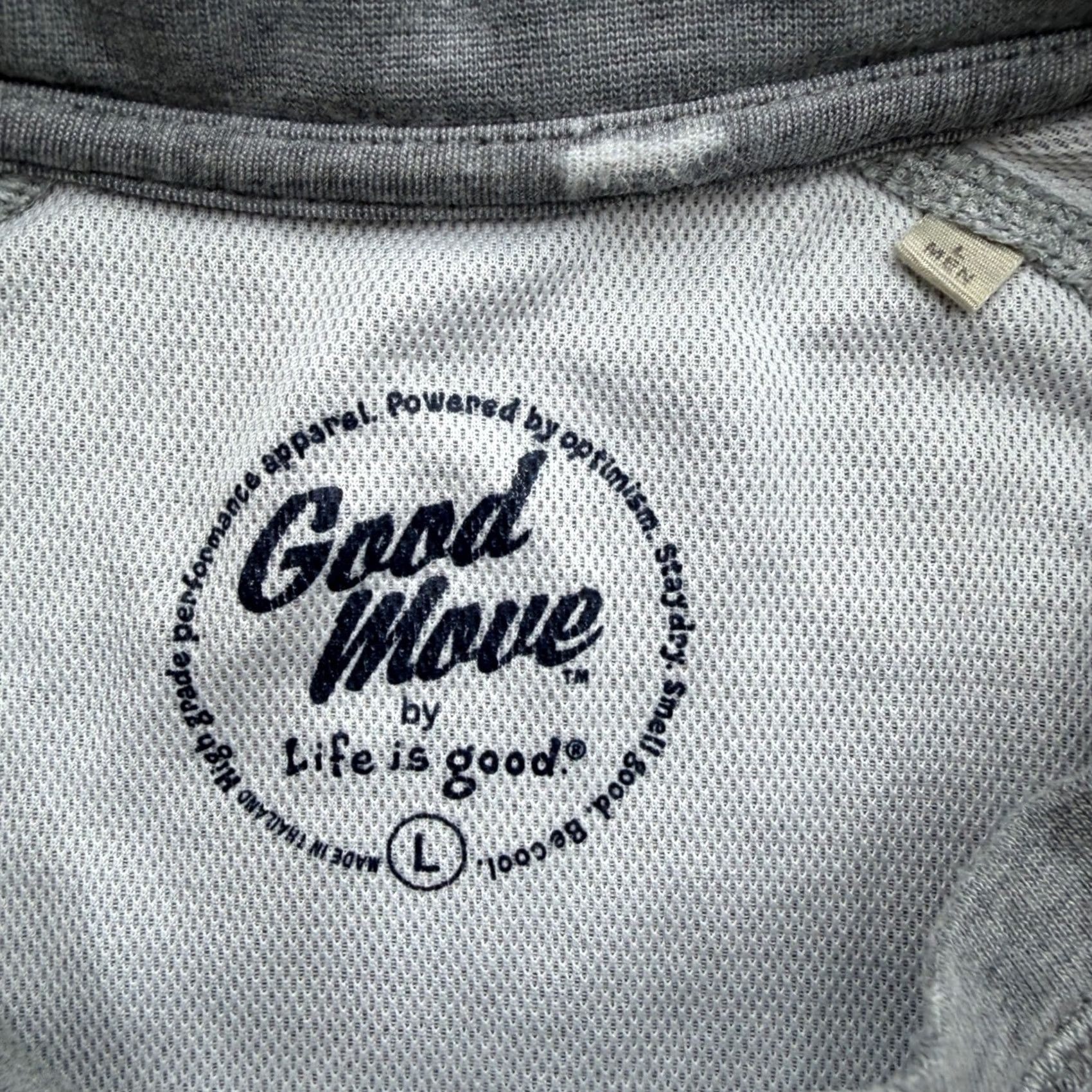 Life is Good VINTAGE Life is Good GoodMove Mens Large Grey Run Graphic Performance Raglan T-Shirt Size US L / EU 52-54 / 3 - 3 Thumbnail