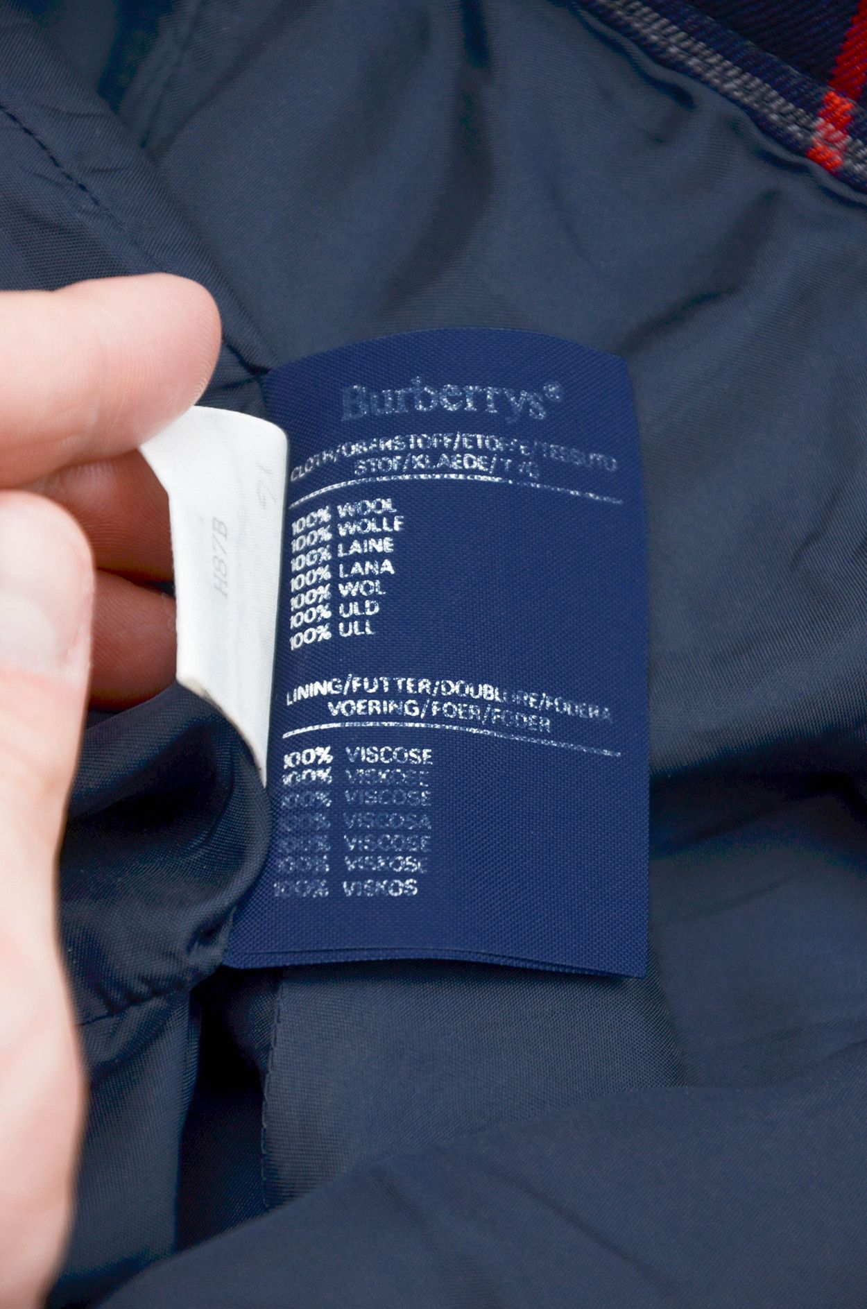 Burberry Burberrys Vintage Check Wool Trousers Navy Plaid - Size W32 Size 32" / US 10 / IT 46 - 9 Thumbnail