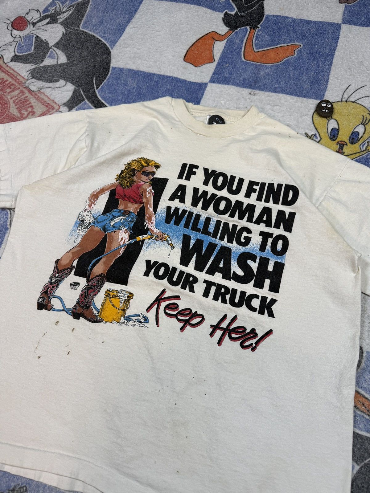 Vintage Vintage comedy tee Size US XL / EU 56 / 4 - 2 Thumbnail