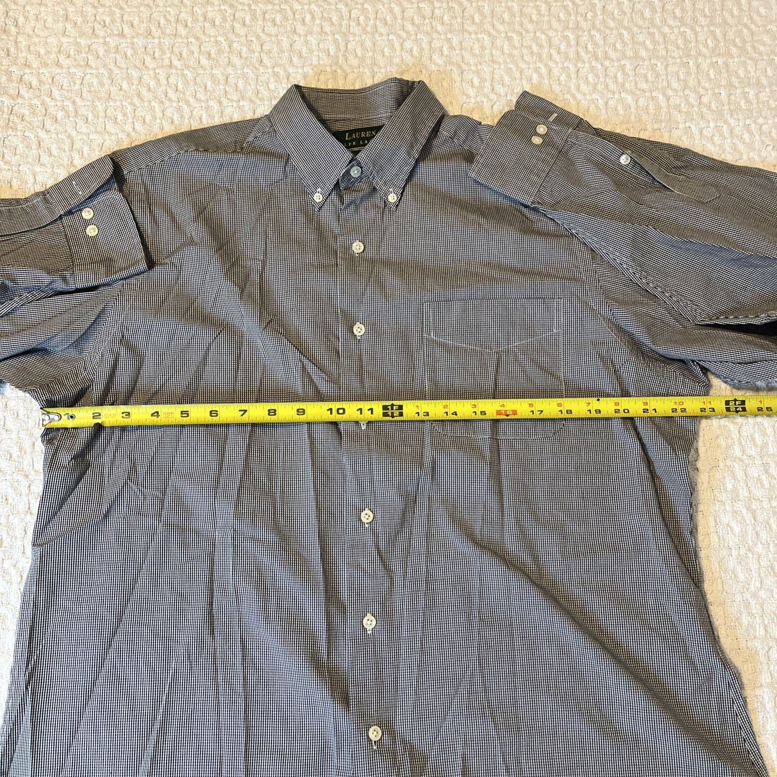 Lauren Ralph Lauren Lauren Ralph Lauren Black Plaid Button-Up Shirt - 16-1/2 Size US L / EU 52-54 / 3 - 4 Thumbnail